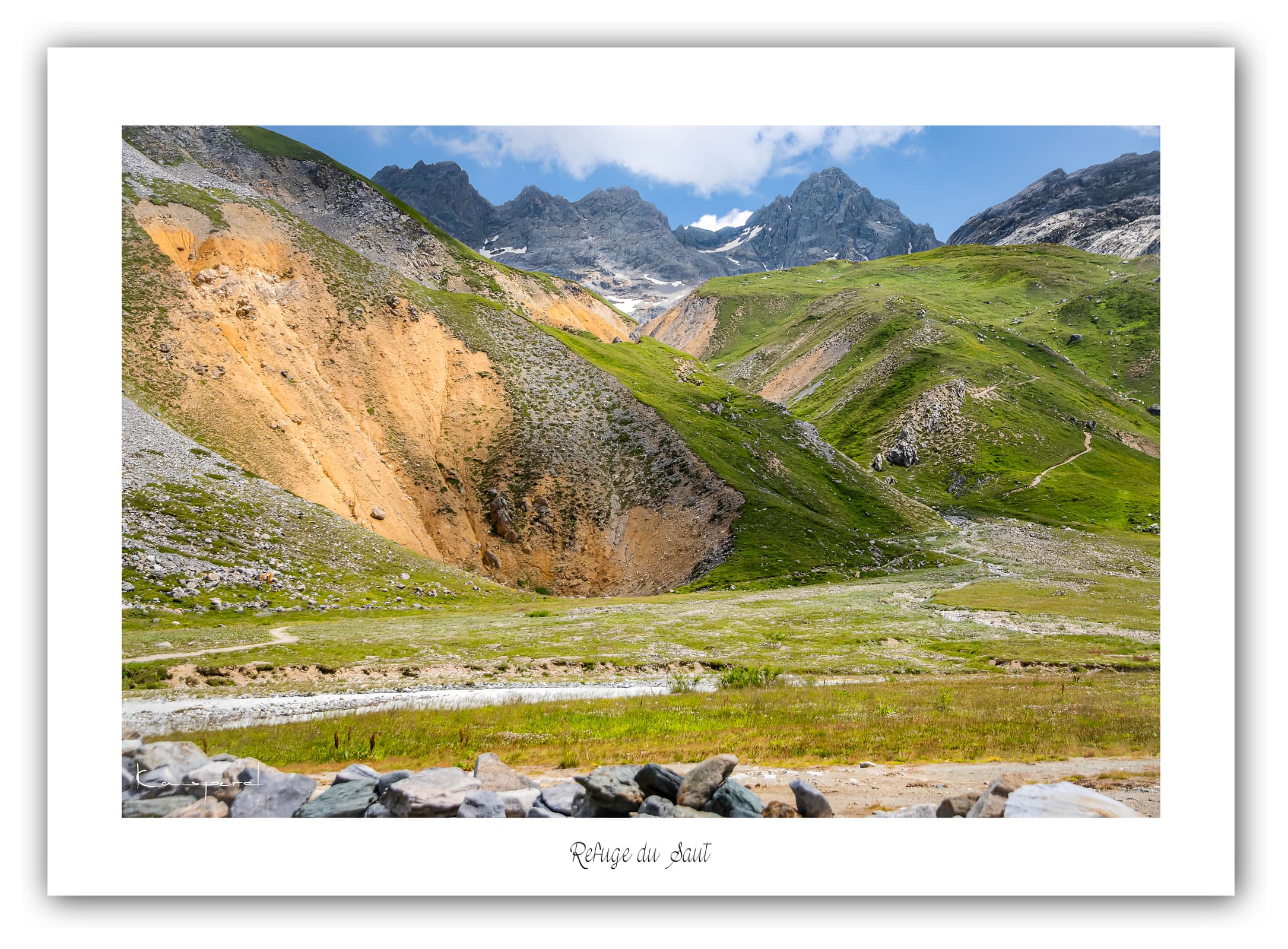 Générique Poster Refuge du Saut (Savoie). Affiches Formats 30x40cm, 40x60 cm ou 50x70 cm. Impression sur Papier Photo. Décoration murale. Paysage. Montagne.