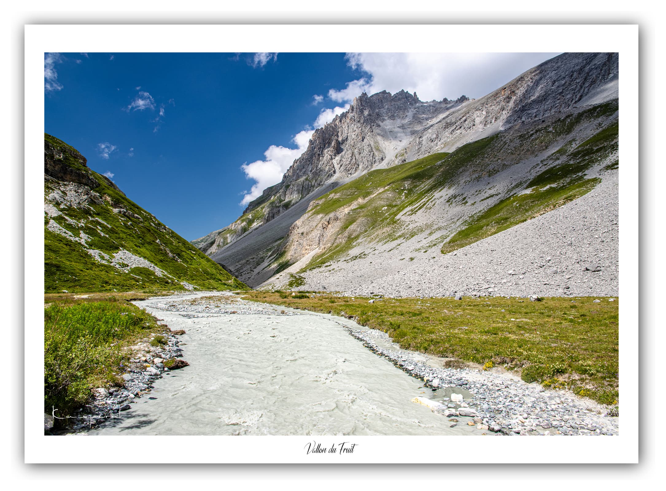 Générique Poster Vallon du Fruit (Savoie). Affiches Formats 30x40cm, 40x60 cm ou 50x70 cm. Impression sur Papier Photo. Décoration murale. Paysage. Montagne.