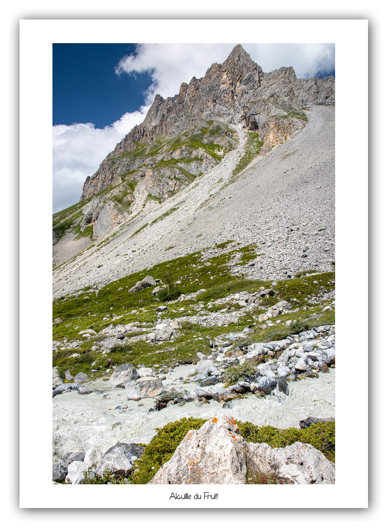 Générique Poster Aiguille du Fruit (Savoie). Affiches Formats 30x40cm, 40x60 cm ou 50x70 cm. Impression sur Papier Photo. Décoration murale. Paysage. Montagne.