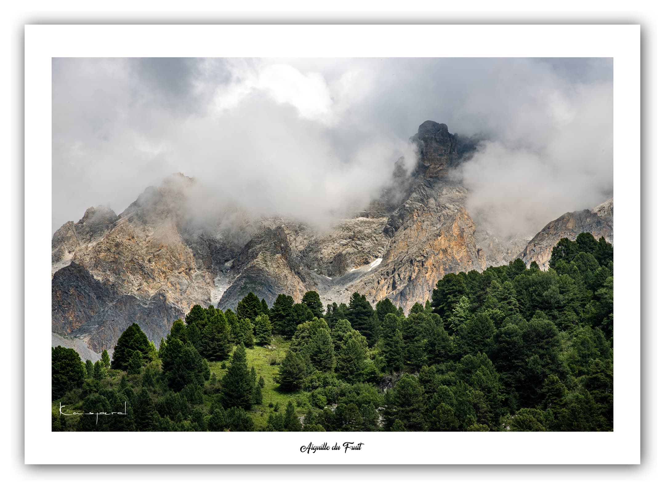 Générique Poster Aiguille du Fruit (Savoie). Affiches Formats 30x40cm, 40x60 cm ou 50x70 cm. Impression sur Papier Photo. Décoration murale. Paysage. Montagne.