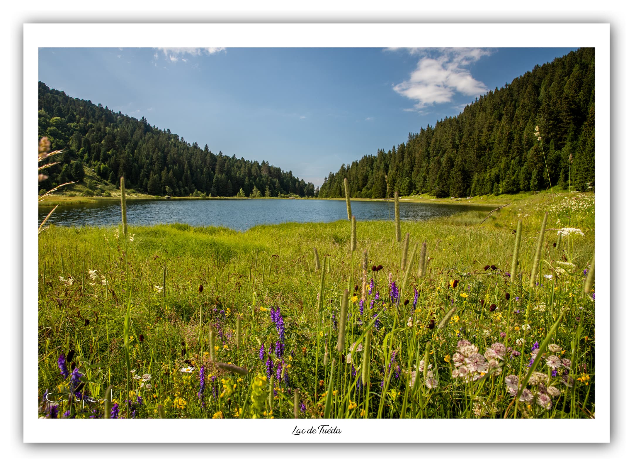 Générique Poster Lac de Tuéda (Savoie). Affiches Formats 30x40cm, 40x60 cm ou 50x70 cm. Impression sur Papier Photo. Décoration murale. Paysage. Montagne.