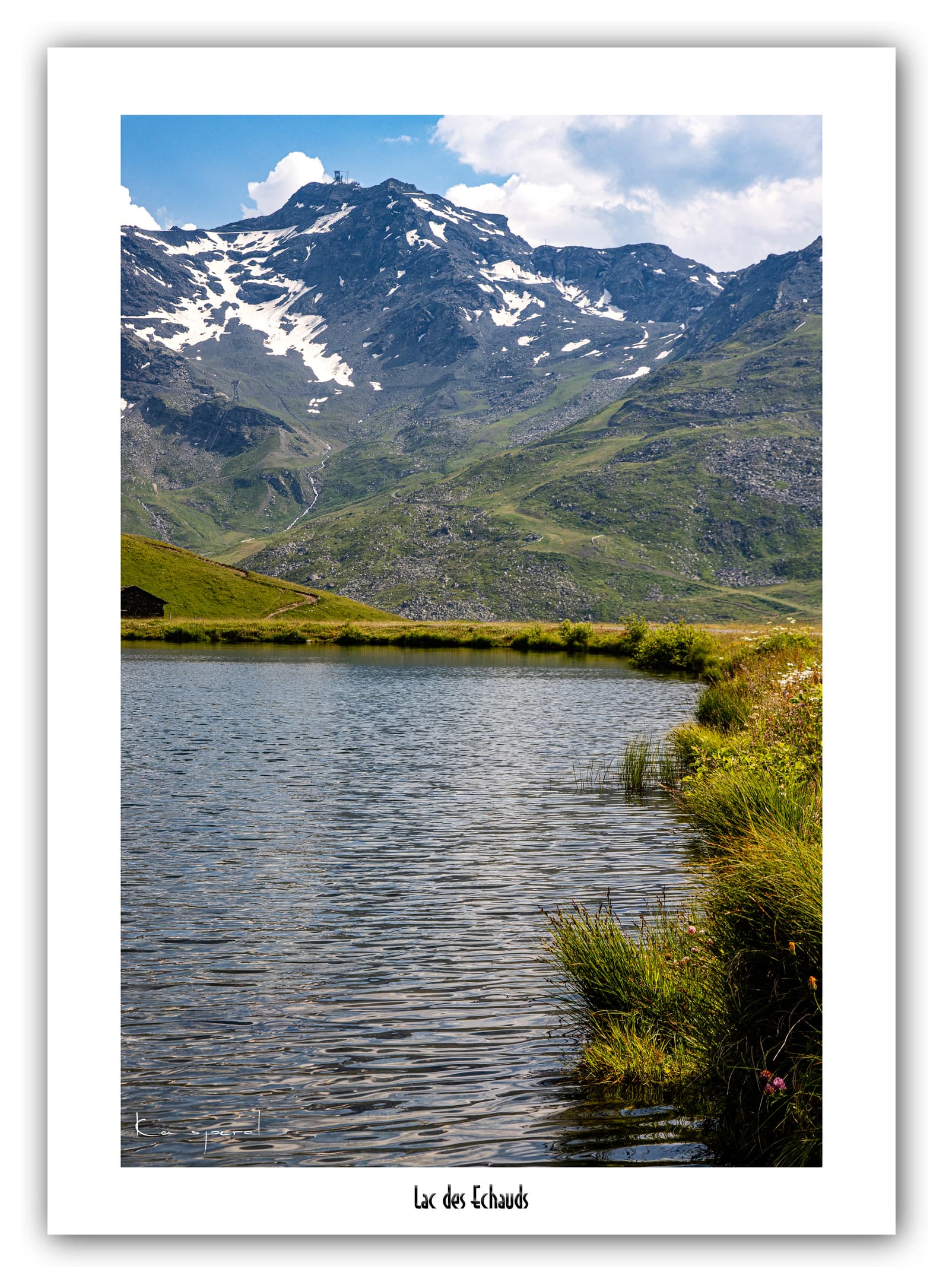 Générique Poster Lac des Echauds (Savoie). Affiches Formats 30x40cm, 40x60 cm ou 50x70 cm. Impression sur Papier Photo. Décoration murale. Paysage. Montagne.