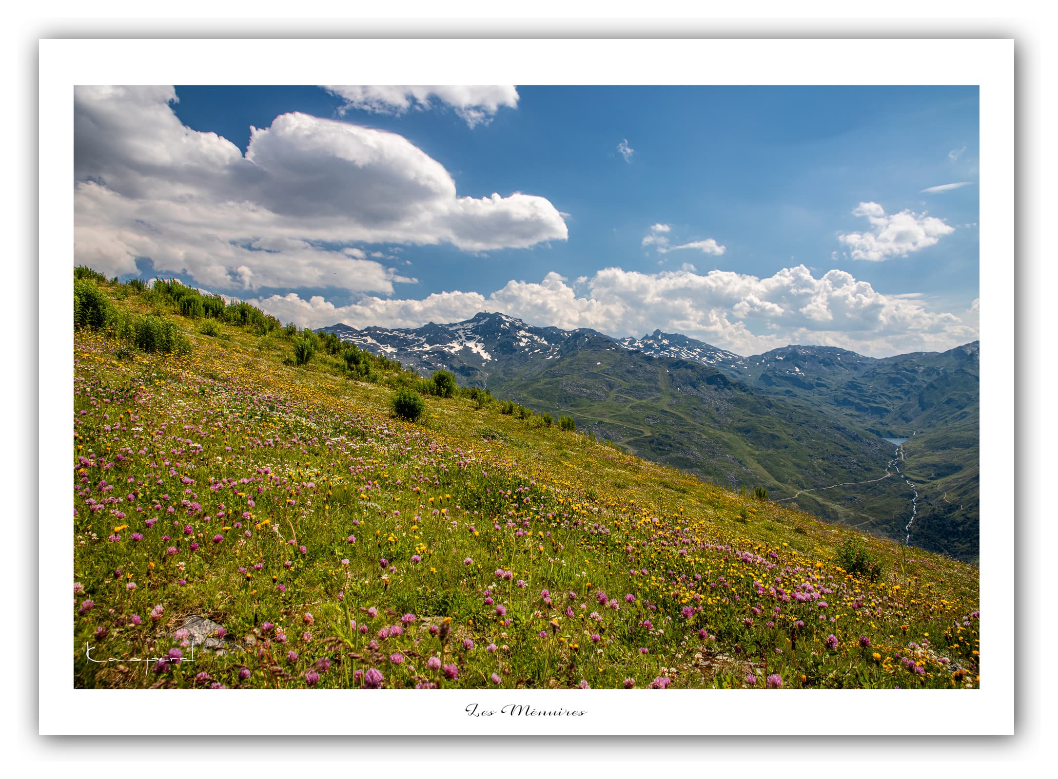 Générique Poster Les Ménuires (Savoie). Affiches Formats 30x40cm, 40x60 cm ou 50x70 cm. Impression sur Papier Photo. Décoration murale. Paysage. Montagne.