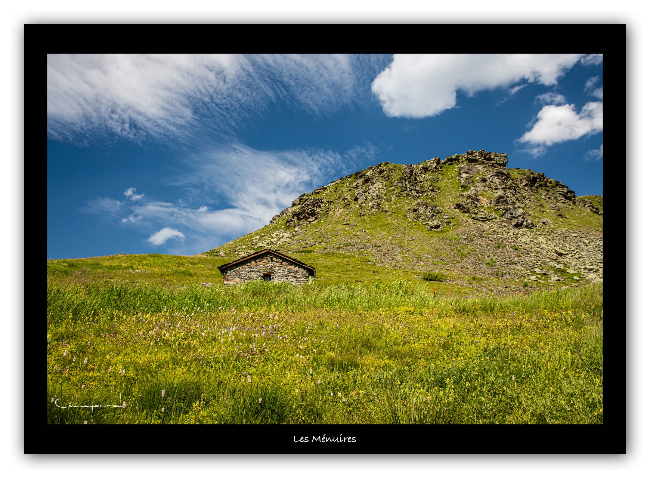Générique Poster Les Ménuires (Savoie). Affiches Formats 30x40cm, 40x60 cm ou 50x70 cm. Impression sur Papier Photo. Décoration murale. Paysage. Montagne.