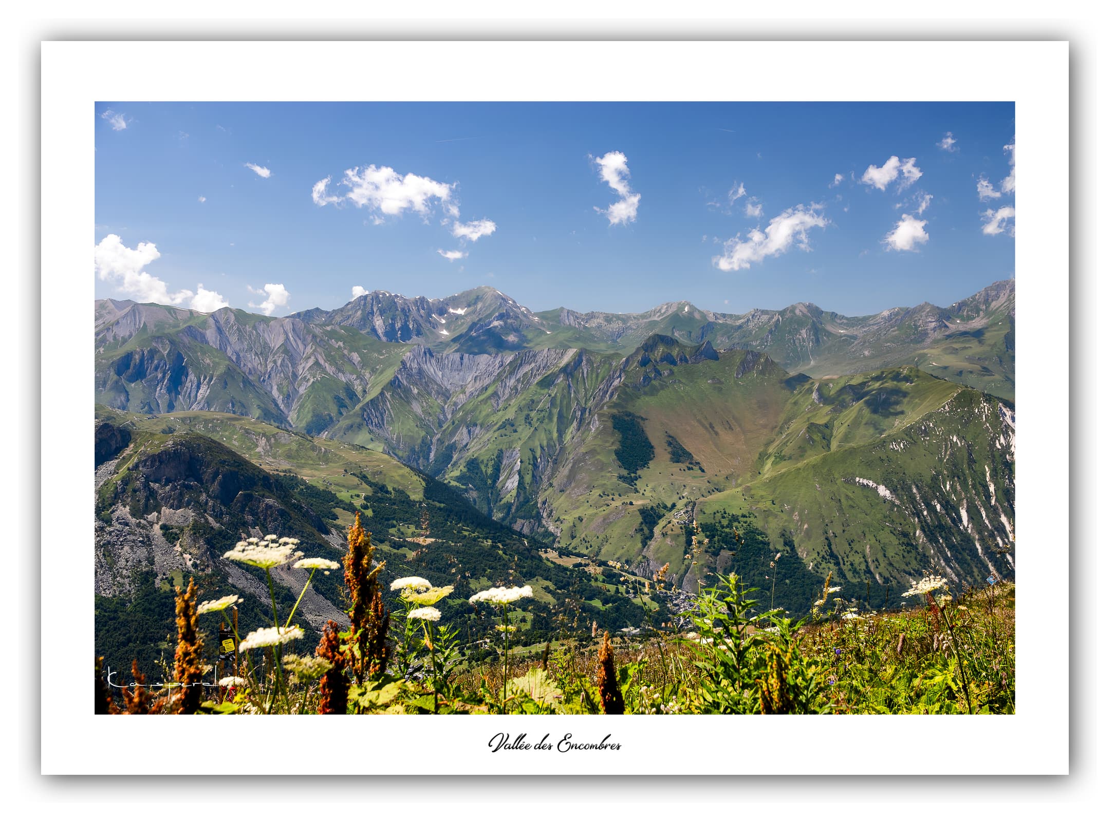 Générique Poster Vallée des Encombres (Savoie). Affiches Formats 30x40cm, 40x60 cm ou 50x70 cm. Impression sur Papier Photo. Décoration murale. Paysage. Montagne.