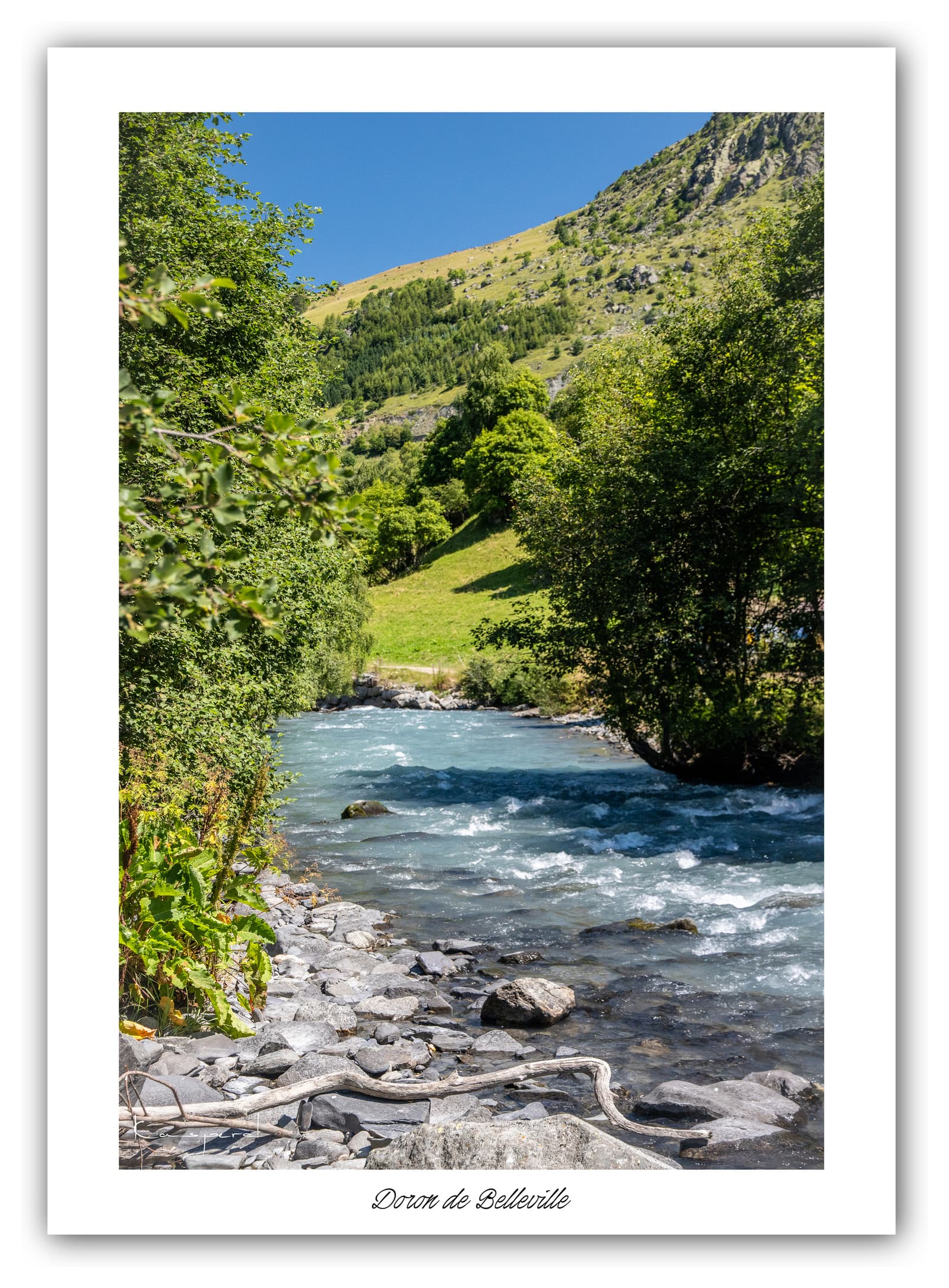 Générique Poster Doron de Belleville (Savoie). Affiches Formats 30x40cm, 40x60 cm ou 50x70 cm. Impression sur Papier Photo. Décoration murale. Paysage. Montagne.