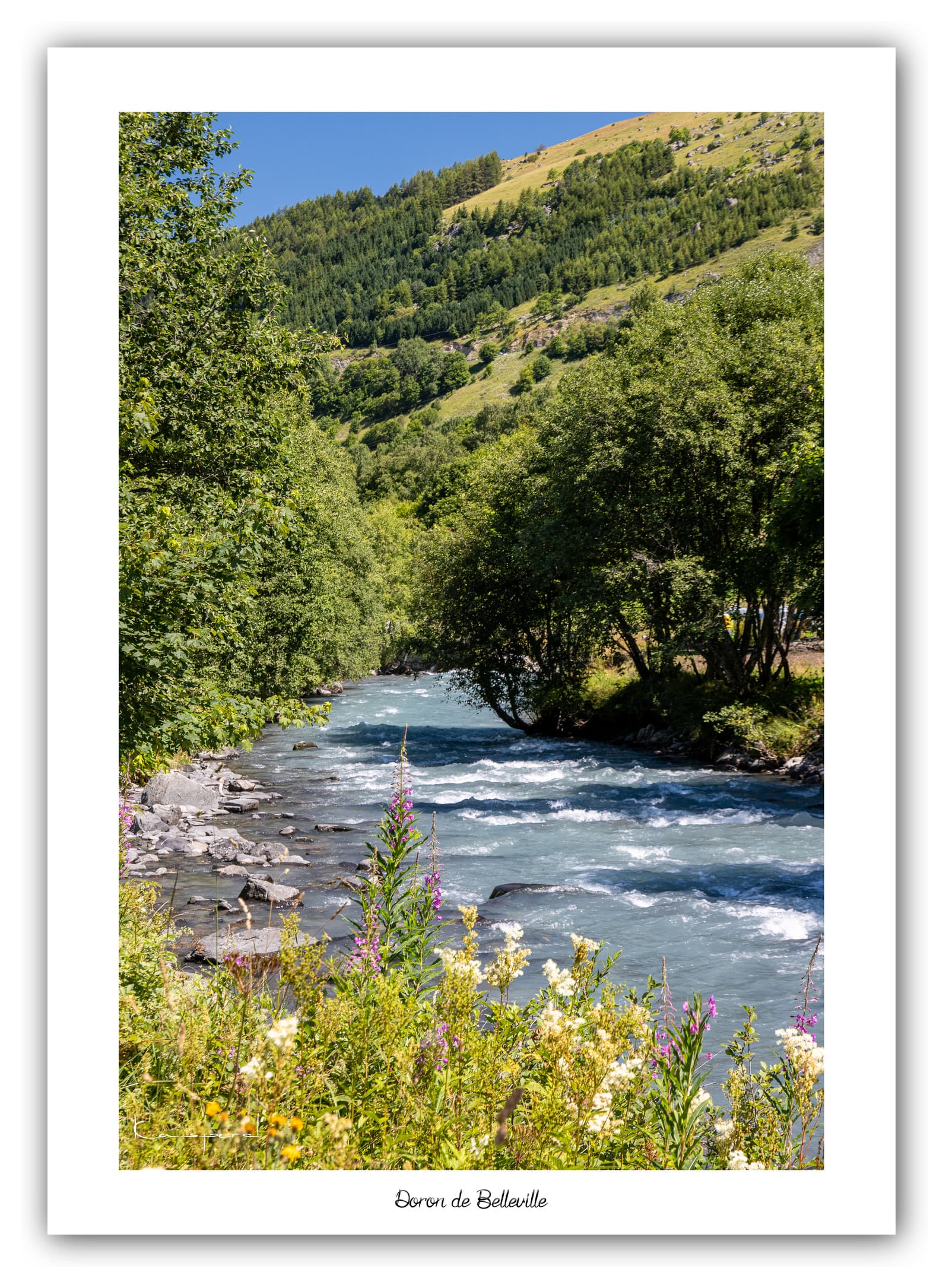 Générique Poster Doron de Belleville (Savoie). Affiches Formats 30x40cm, 40x60 cm ou 50x70 cm. Impression sur Papier Photo. Décoration murale. Paysage. Montagne.