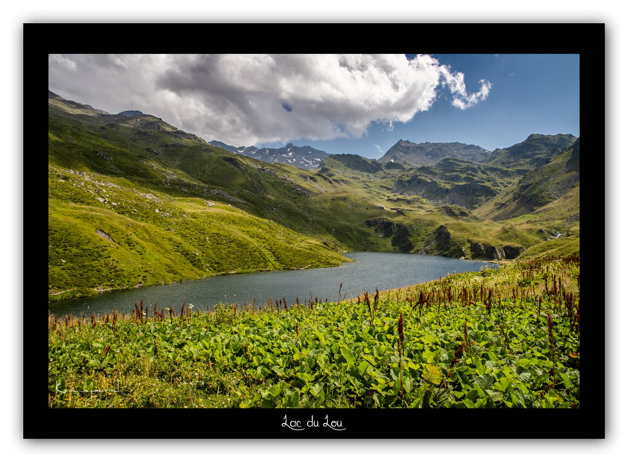 Générique Poster Lac du Lou (Savoie). Affiches Formats 30x40cm, 40x60 cm ou 50x70 cm. Impression sur Papier Photo. Décoration murale. Paysage. Montagne.