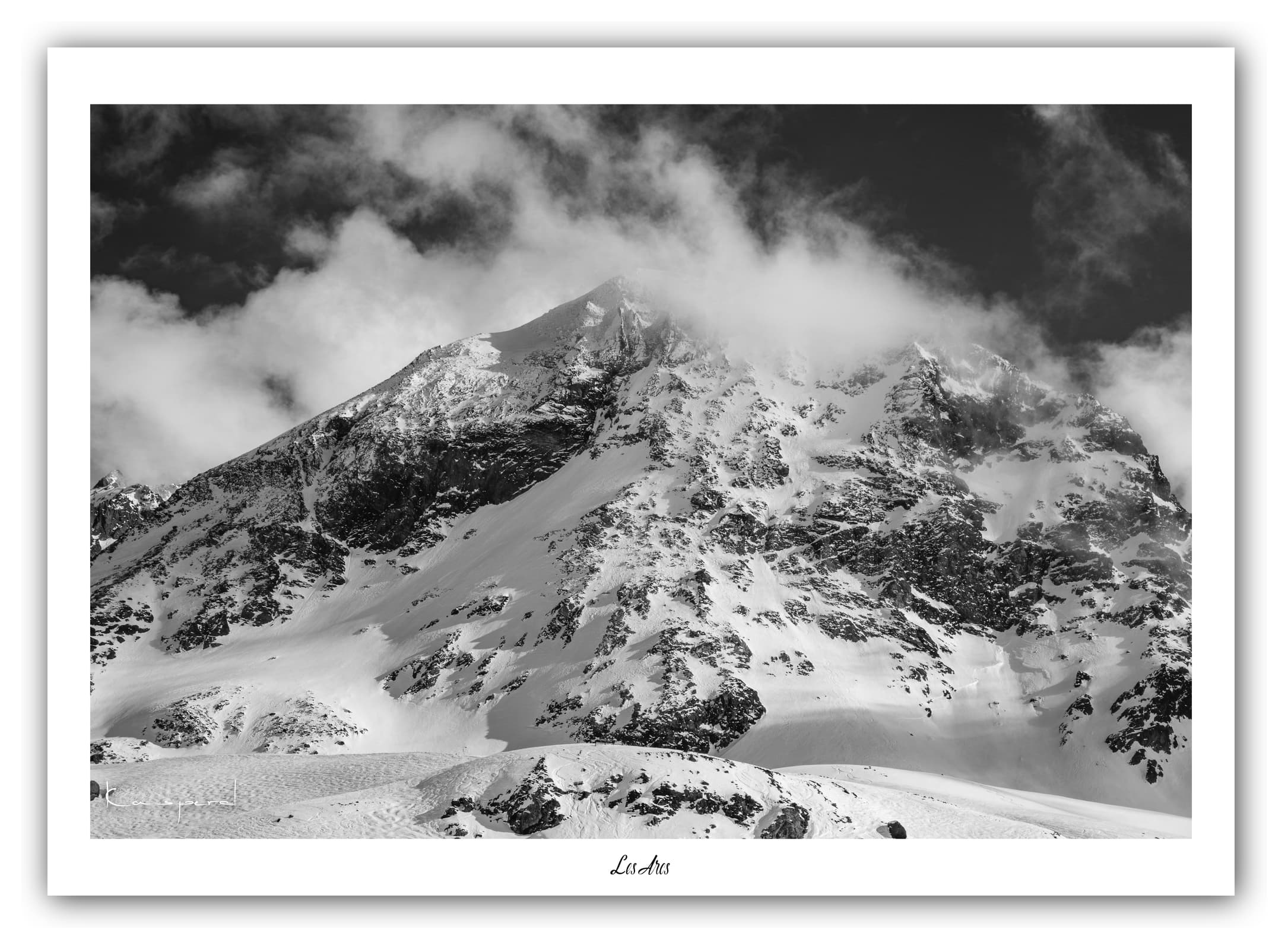 Générique Poster Les Arcs - Les Alpes (France). Affiches Formats 30x40 cm, 40x60 cm ou 50x70 cm. Impression sur Papier Photo. Décoration murale. Paysage. Montagne.