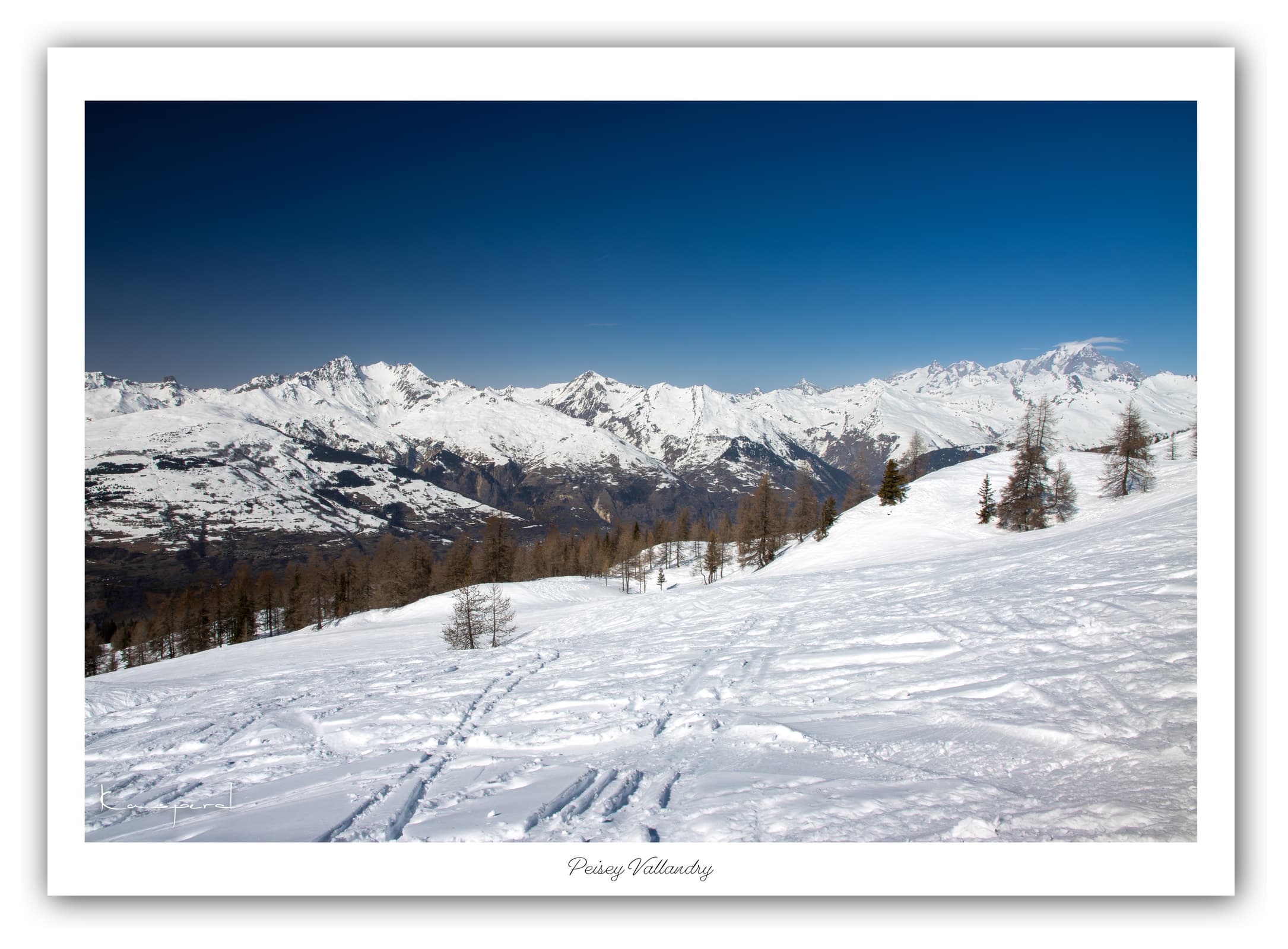 Générique Poster Les Arcs - Les Alpes (France). Affiches Formats 40x30 cm, 60x40 cm ou 70x50 cm. Impression sur Papier Photo. Décoration murale. Paysage. Montagne.