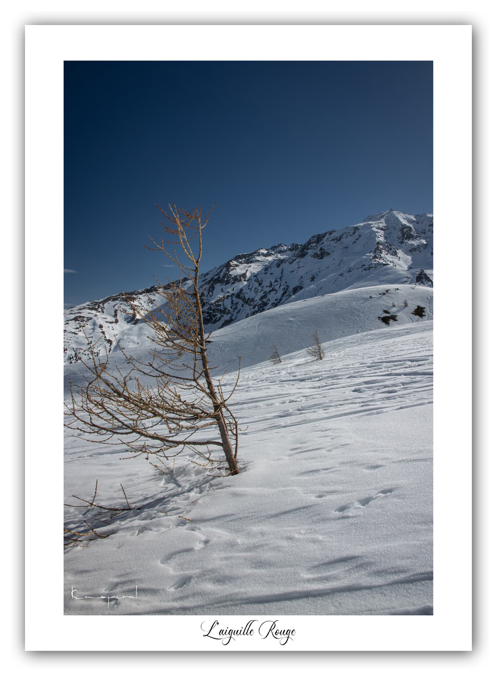 Générique Poster L'Aiguille Rouge - Les Alpes (France). Affiches Formats 30x40 cm, 40x60 cm ou 50x70 cm. Impression sur Papier Photo. Décoration murale. Paysage. Montagne.