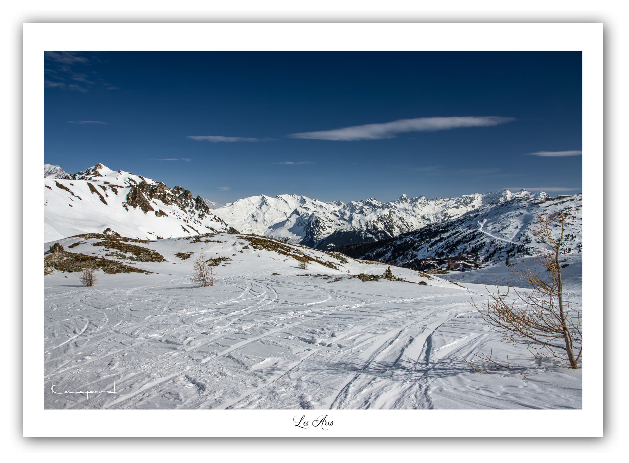 Générique Poster Les Arcs - Les Alpes (France). Affiches Formats 40x30 cm, 60x40 cm ou 70x50 cm. Impression sur Papier Photo. Décoration murale. Paysage. Montagne.