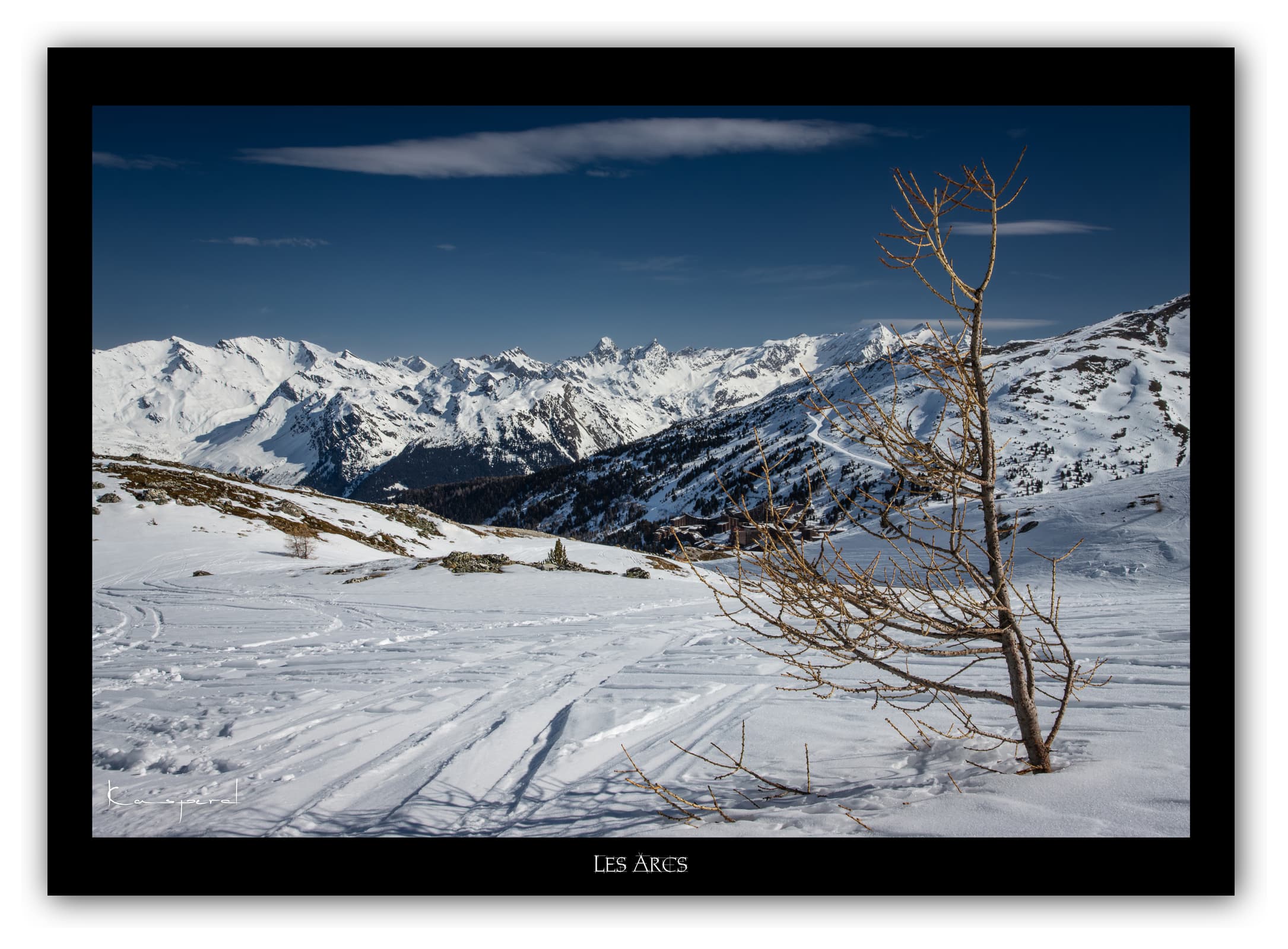 Générique Poster Les Arcs - Les Alpes (France). Affiches Formats 40x30 cm, 60x40 cm ou 70x50 cm. Impression sur Papier Photo. Décoration murale. Paysage. Montagne.