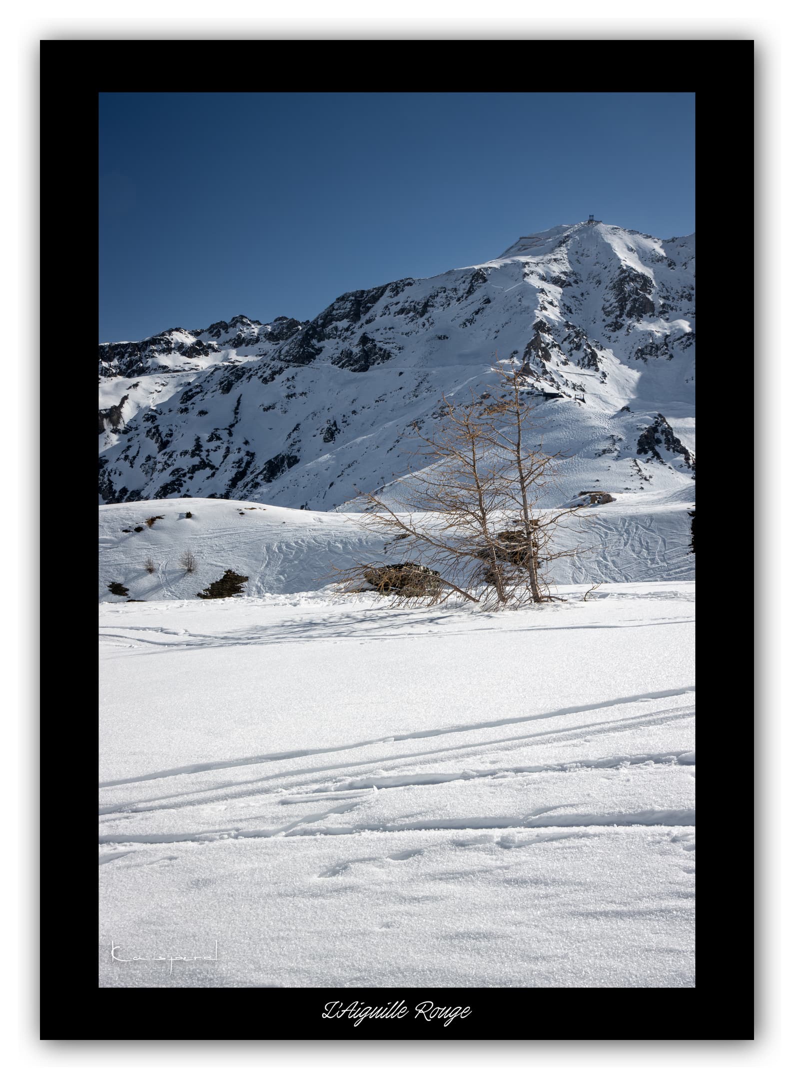 Générique Poster L'Aiguille Rouge - Les Alpes (France). Affiches Formats 30x40 cm, 40x60 cm ou 50x70 cm. Impression sur Papier Photo. Décoration murale. Paysage. Montagne.