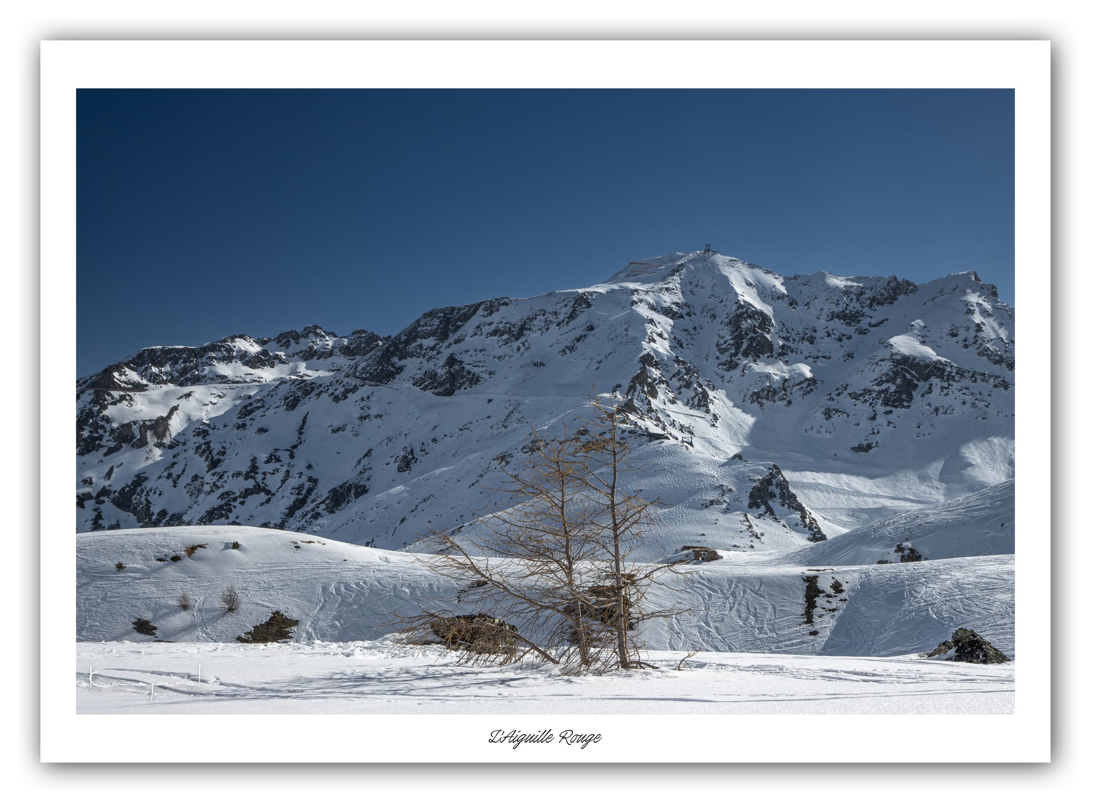 Générique Poster L'Aiguille Rouge - Les Alpes (France). Affiches Formats 40x30 cm, 60x40 cm ou 70x50 cm. Impression sur Papier Photo. Décoration murale. Paysage. Montagne.