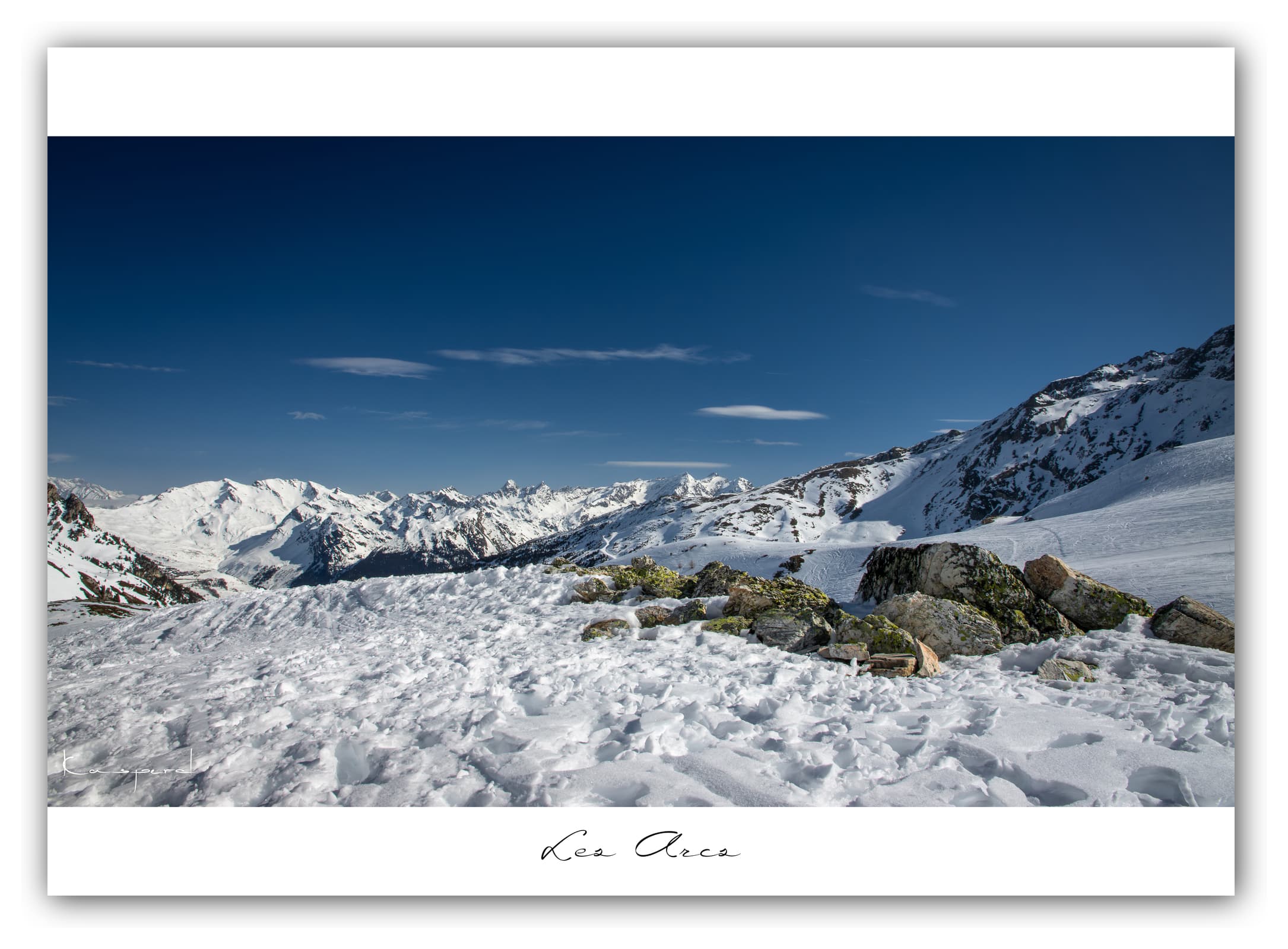 Générique Poster Les Arcs - Les Alpes (France). Affiches Formats 40x30 cm, 60x40 cm ou 70x50 cm. Impression sur Papier Photo. Décoration murale. Paysage. Montagne.