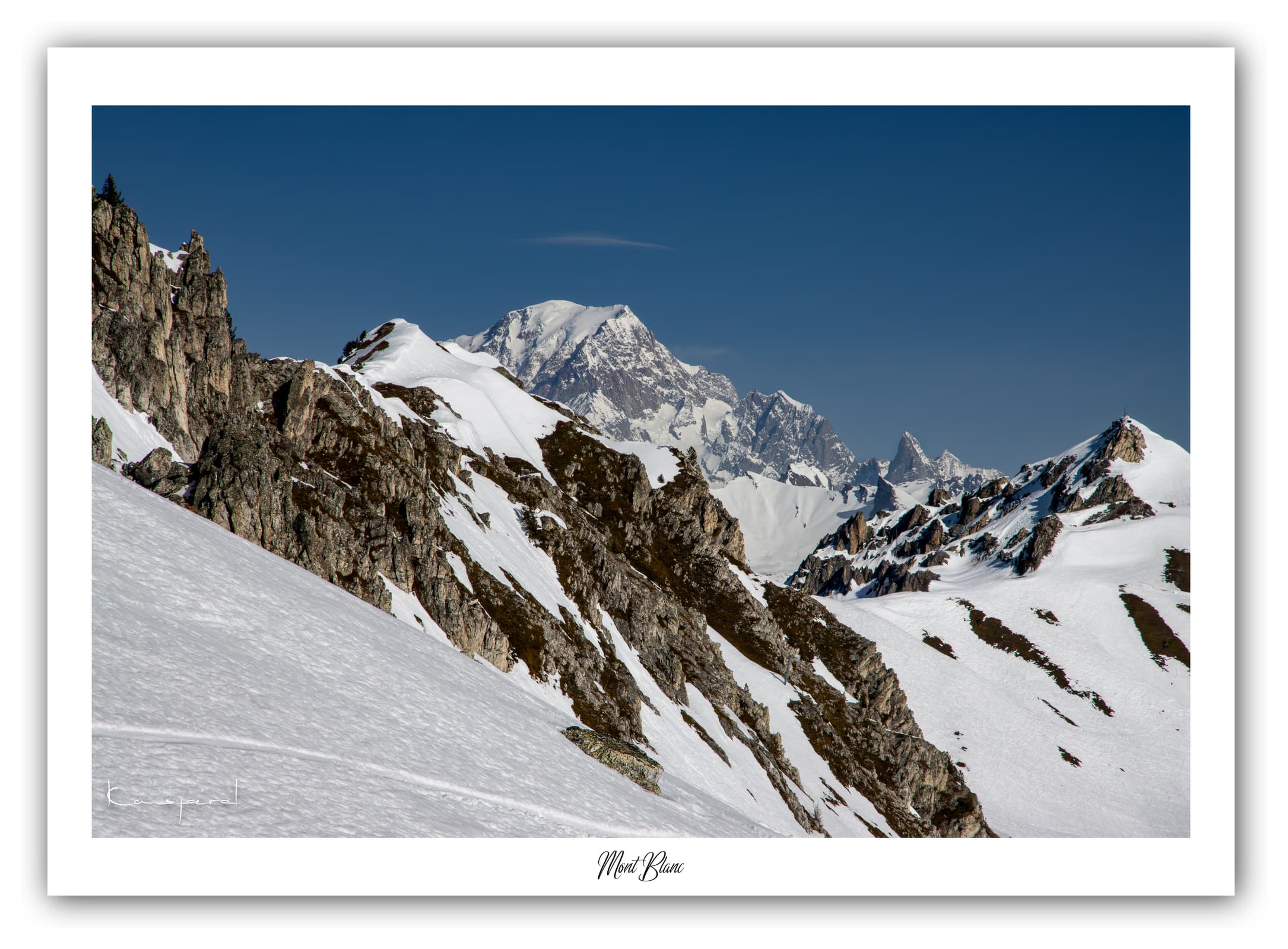 Générique Poster Le Mont Blanc - Les Alpes (France). Affiches Formats 40x30 cm, 60x40 cm ou 70x50 cm. Impression sur Papier Photo. Décoration murale. Paysage. Montagne.