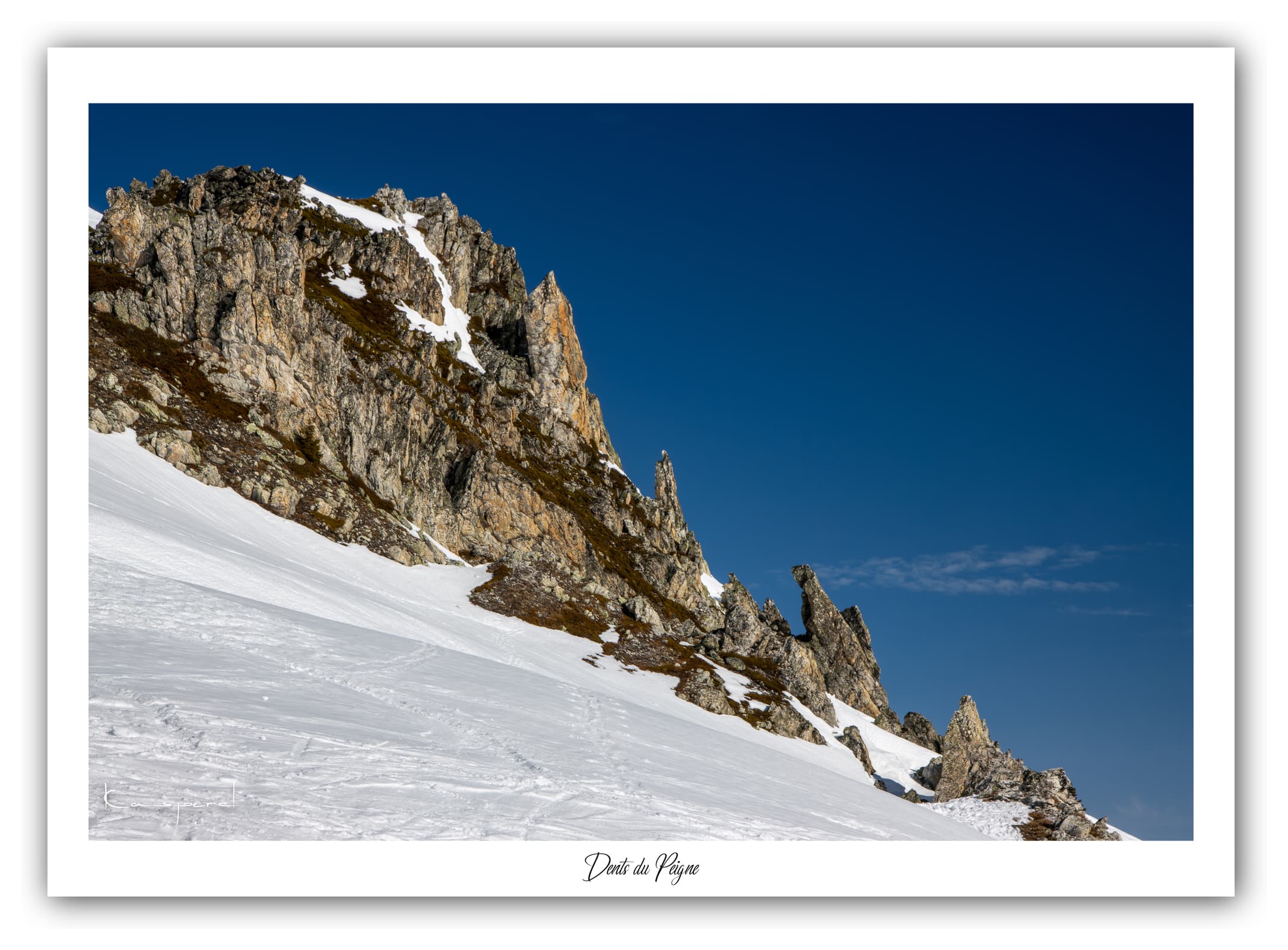 Générique Poster Les Dents du Peigne - Les Alpes (France). Affiches Formats 40x30 cm, 60x40 cm ou 70x50 cm. Impression sur Papier Photo. Décoration murale. Paysage. Montagne.