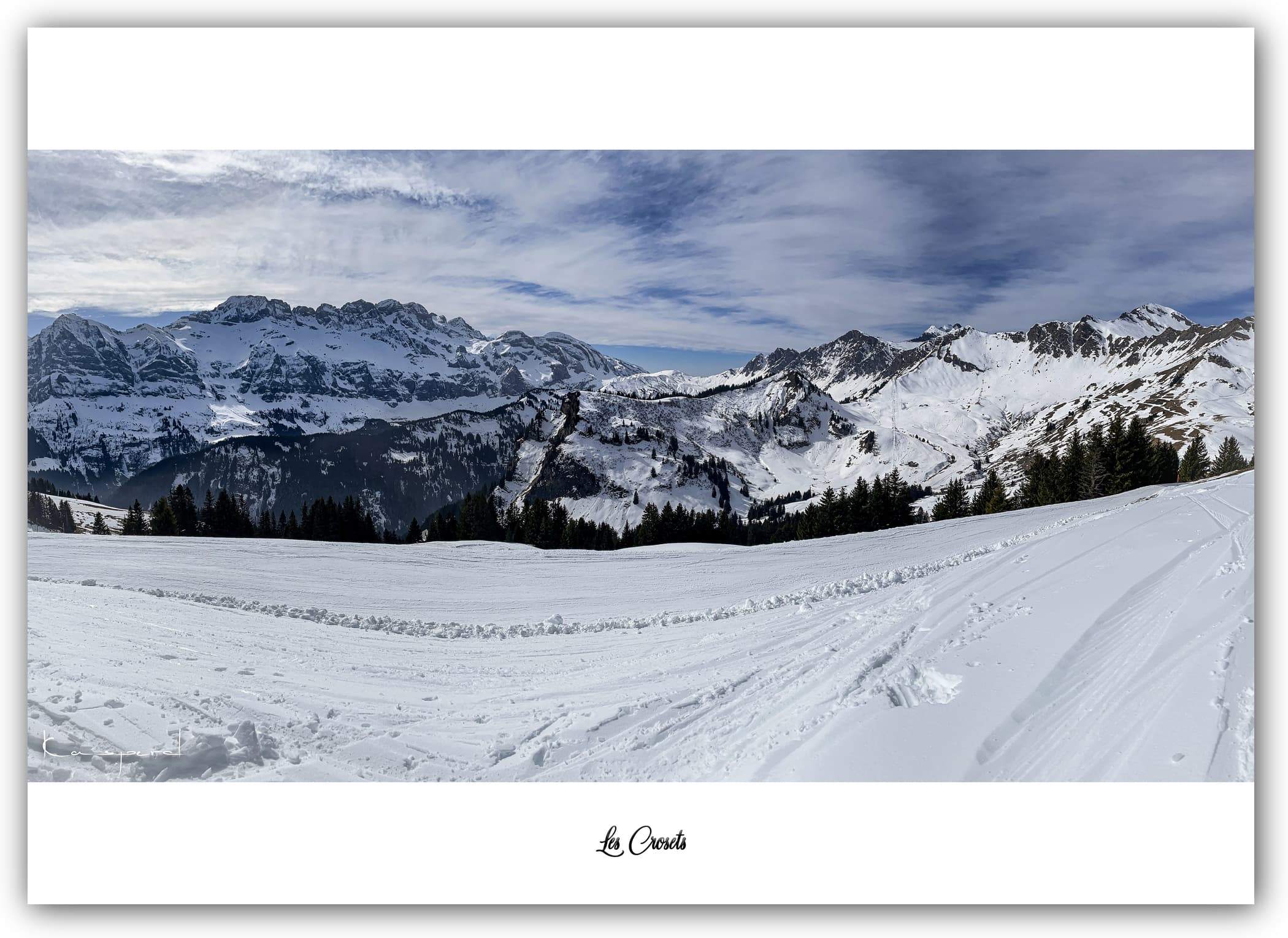 Poster Les Crosets - Champéry (Suisse). Affiches Formats 30x40 cm, 40x60 cm ou 50x70 cm. Impression sur Papier Photo. Décoration murale. Nature. Paysage. Panorama. Montagne.