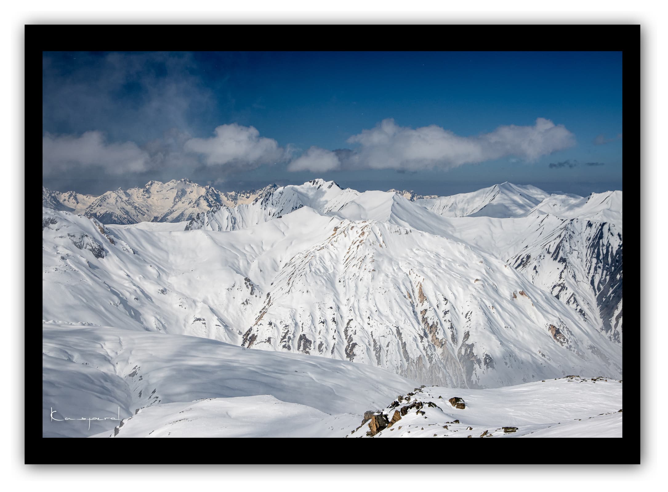 Générique Poster Les Ménuires (Savoie). Affiches Formats 30x40cm, 40x60 cm ou 50x70 cm. Impression sur Papier Photo. Décoration murale. Paysage. Montagne.