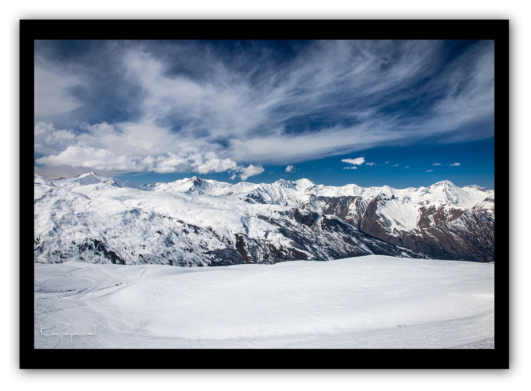 Générique Poster Les Ménuires (Savoie). Affiches Formats 30x40cm, 40x60 cm ou 50x70 cm. Impression sur Papier Photo. Décoration murale. Paysage. Montagne.
