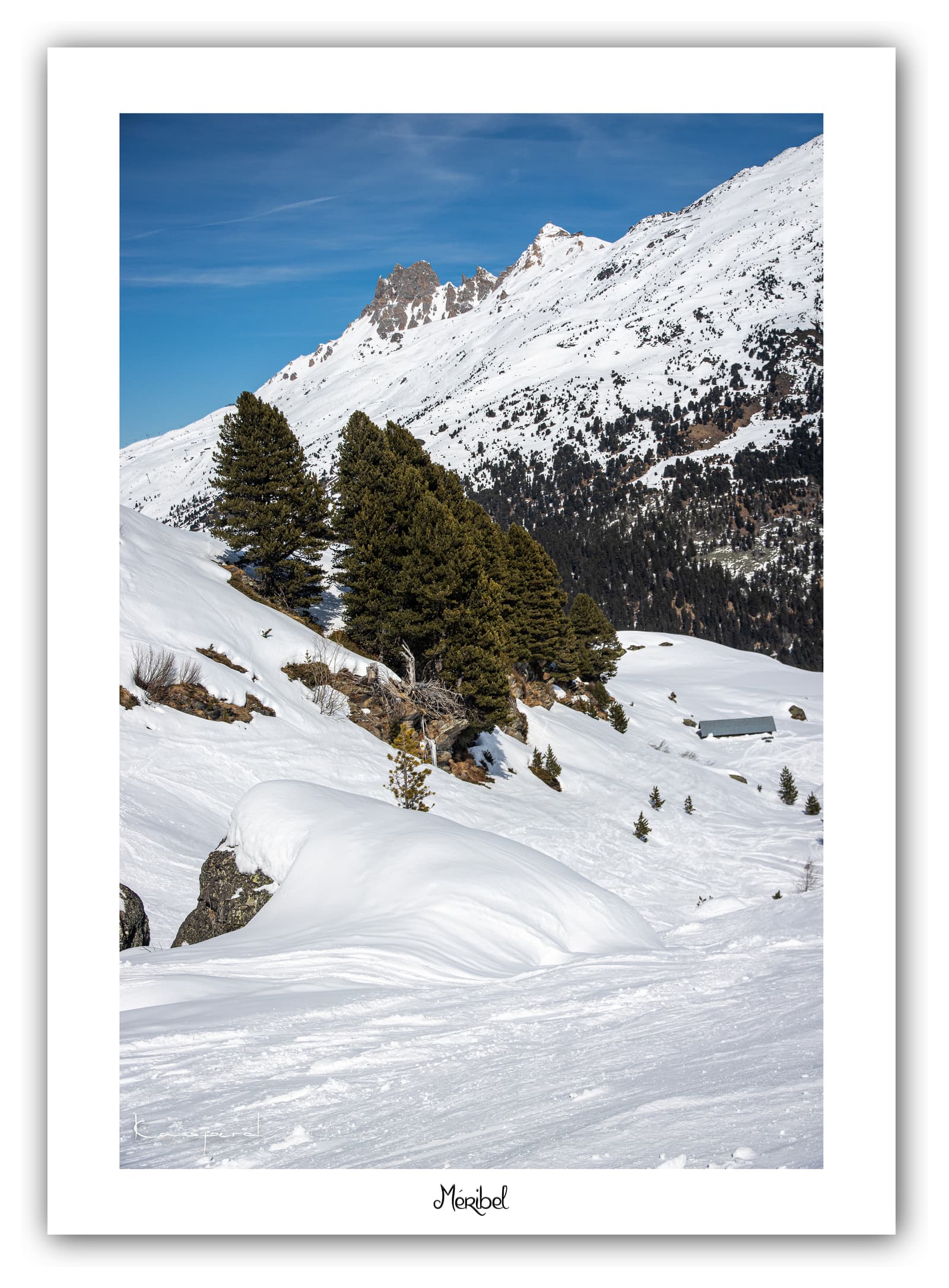 Générique Poster Mont Saulire (Savoie). Affiches Formats 30x40cm, 40x60 cm ou 50x70 cm. Impression sur Papier Photo. Décoration murale. Paysage. Montagne.