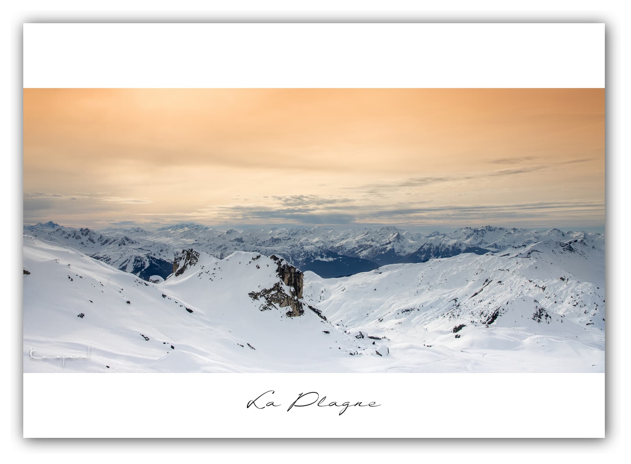 Poster Sommets de la Vanoise - Les Alpes (France). Affiches Formats 30x40 cm, 40x60 cm ou 50x70 cm. Impression sur Papier Photo. Décoration murale. Paysage Montagne.