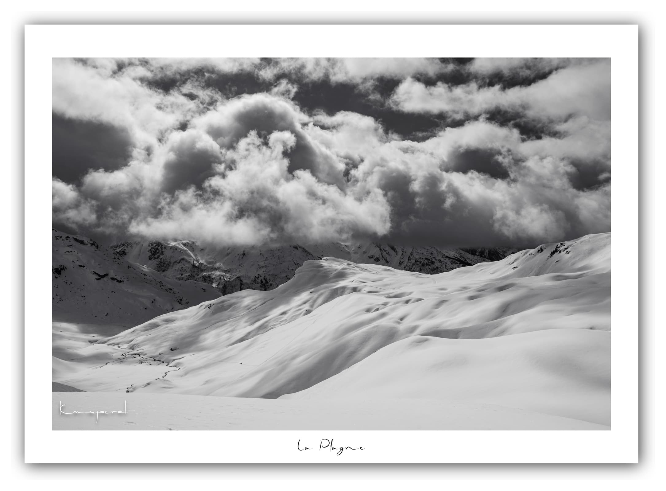 Poster Glacier de la Chiaupe - Les Alpes (France). Affiches Formats 30x40 cm, 40x60 cm ou 50x70 cm. Impression sur Papier Photo. Décoration murale. Paysage. Montagne.