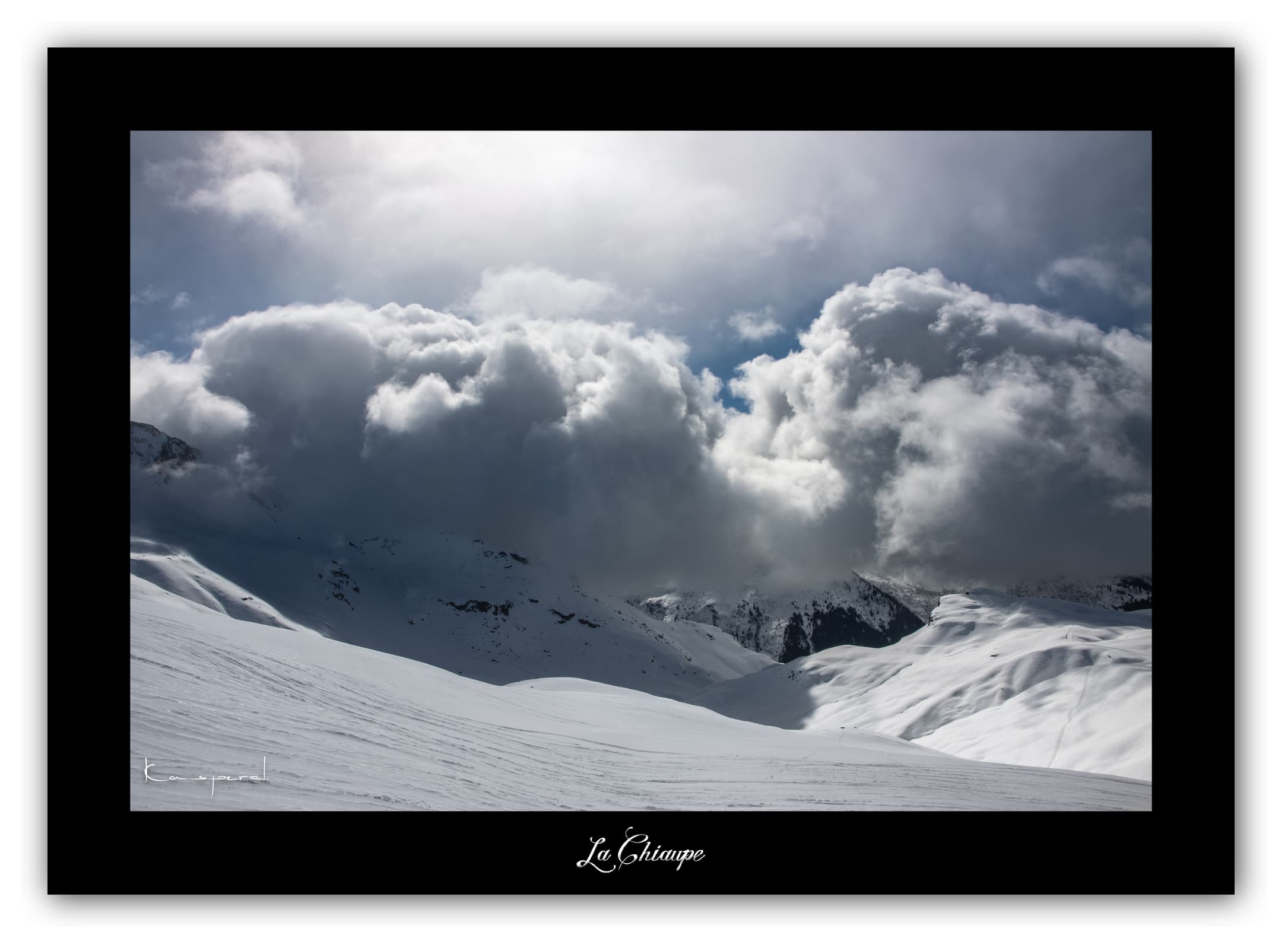 Poster Glacier de la Chiaupe - Les Alpes (France). Affiches Formats 30x40 cm, 40x60 cm ou 50x70 cm. Impression sur Papier Photo. Décoration murale. Paysage. Montagne.