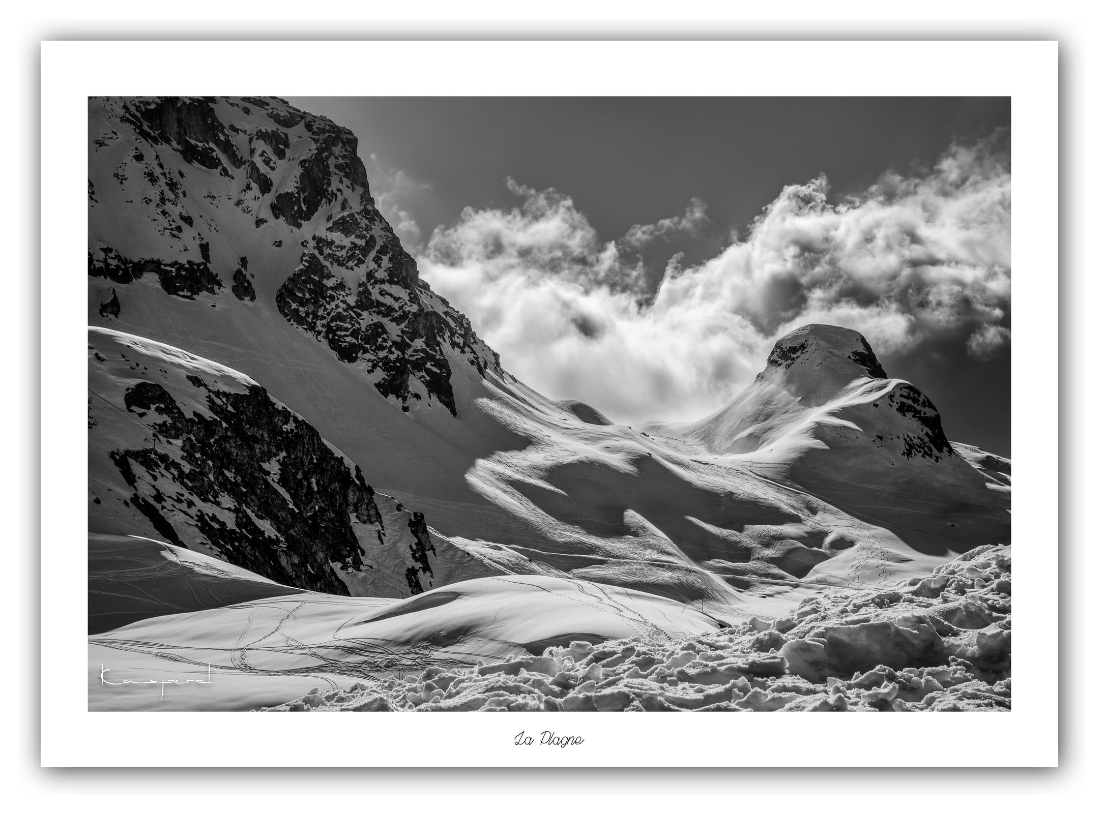 Poster Les Blanchets - Les Alpes (France). Affiches Formats 30x40 cm, 40x60 cm ou 50x70 cm. Impression sur Papier Photo. Décoration murale. Paysage. Montagne.