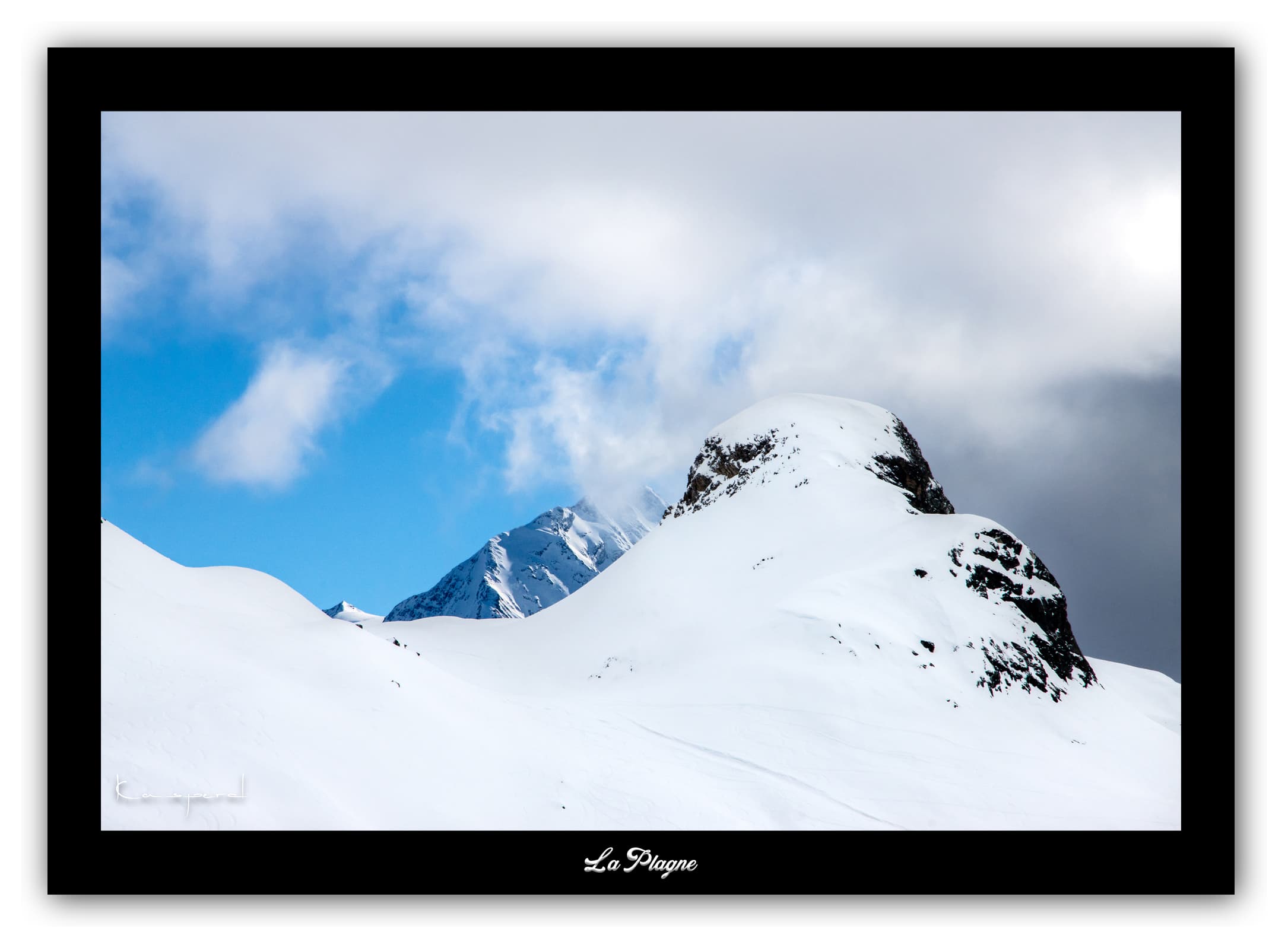 Poster Les Blanchets - Les Alpes (France). Affiches Formats 30x40 cm, 40x60 cm ou 50x70 cm. Impression sur Papier Photo. Décoration murale. Paysage. Montagne.