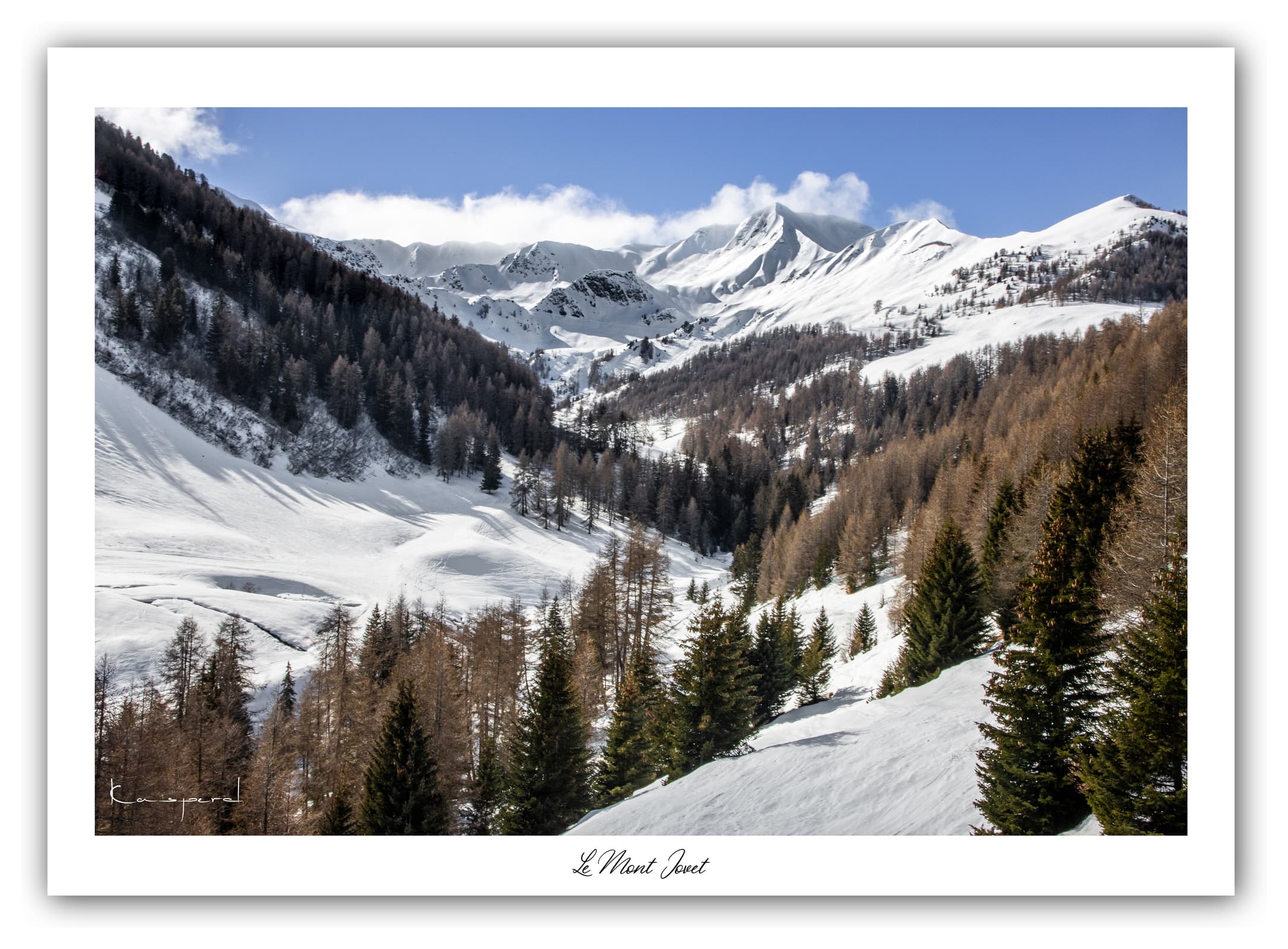 Poster Le Mont Jovet - Les Alpes (France). Affiches Formats 30x40 cm, 40x60 cm ou 50x70 cm. Impression sur Papier Photo. Décoration murale. Paysage. Montagne.