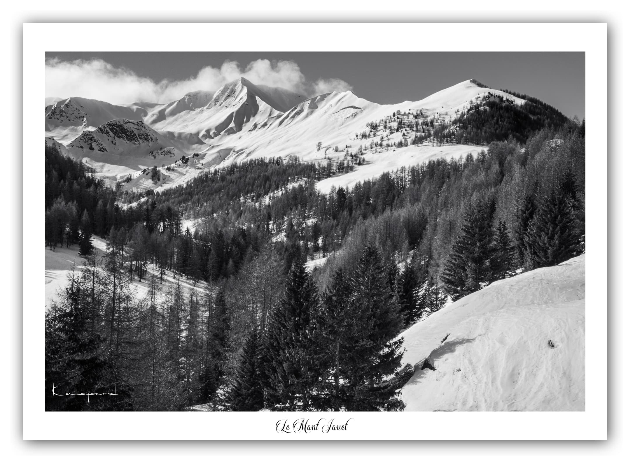 Poster Le Mont Jovet - Les Alpes (France). Affiches Formats 30x40 cm, 40x60 cm ou 50x70 cm. Impression sur Papier Photo. Décoration murale. Paysage. Montagne.