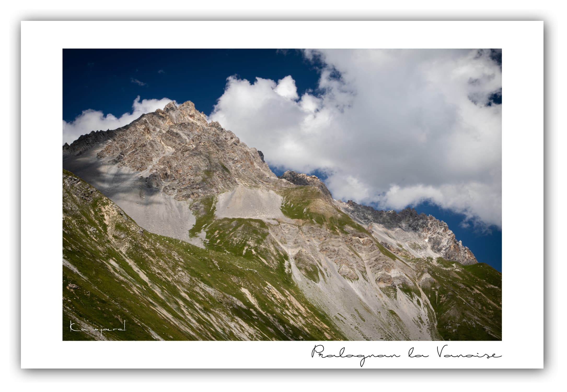 Poster Pralognan la Vanoise - Savoie (Les Alpes - France). Affiches Formats 30x40 cm, 40x60 cm ou 50x70 cm. Impression sur Papier Photo. Décoration murale. Paysage montagne. Eté.