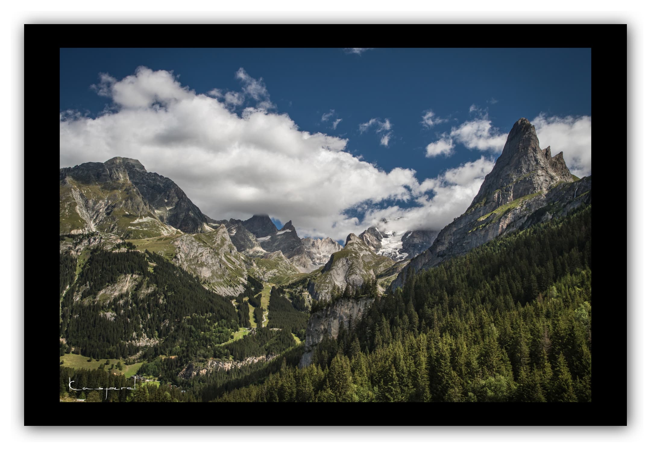 Poster Pralognan la Vanoise - Savoie (Les Alpes - France). Affiches Formats 30x40 cm, 40x60 cm ou 50x70 cm. Impression sur Papier Photo. Décoration murale. Paysage montagne. Eté.