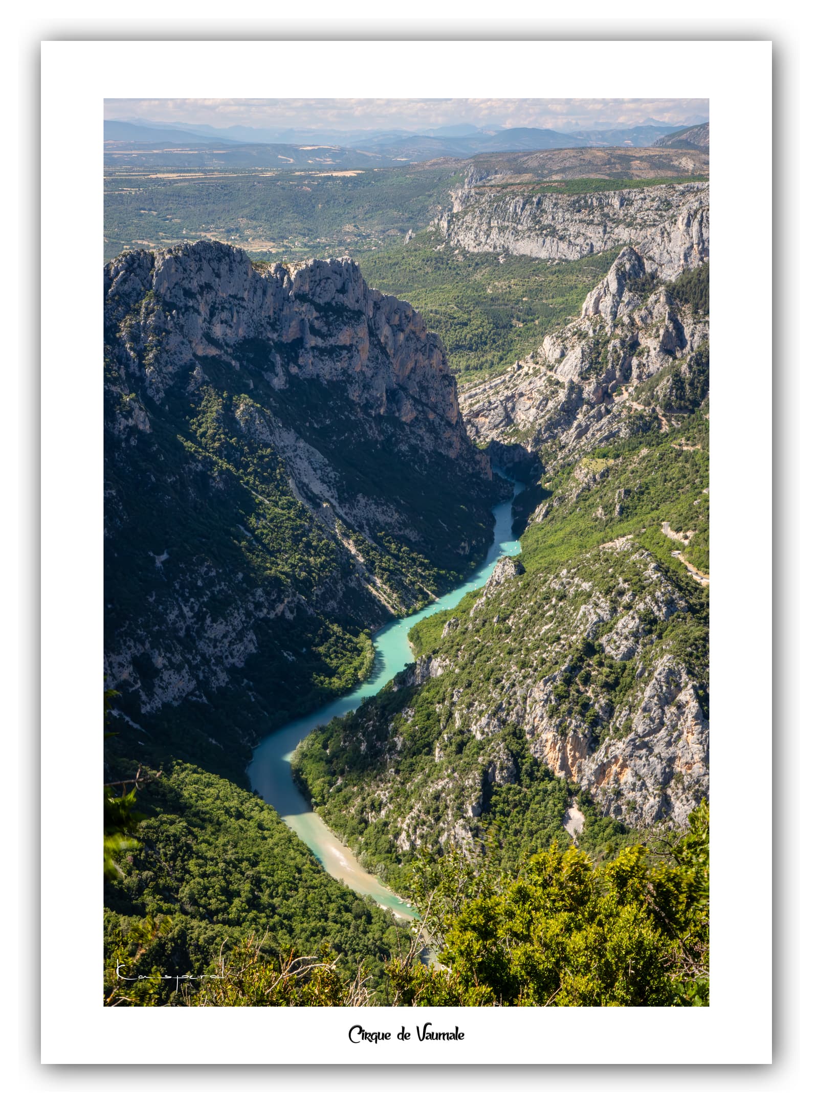Générique Poster Cirque de Vaumale (Alpes de Haute-Provence - France). Affiches Formats 30x40 cm, 40x60 cm ou 50x70 cm. Impression sur Papier Photo. Décoration murale. Paysage. Montagne. Nature.