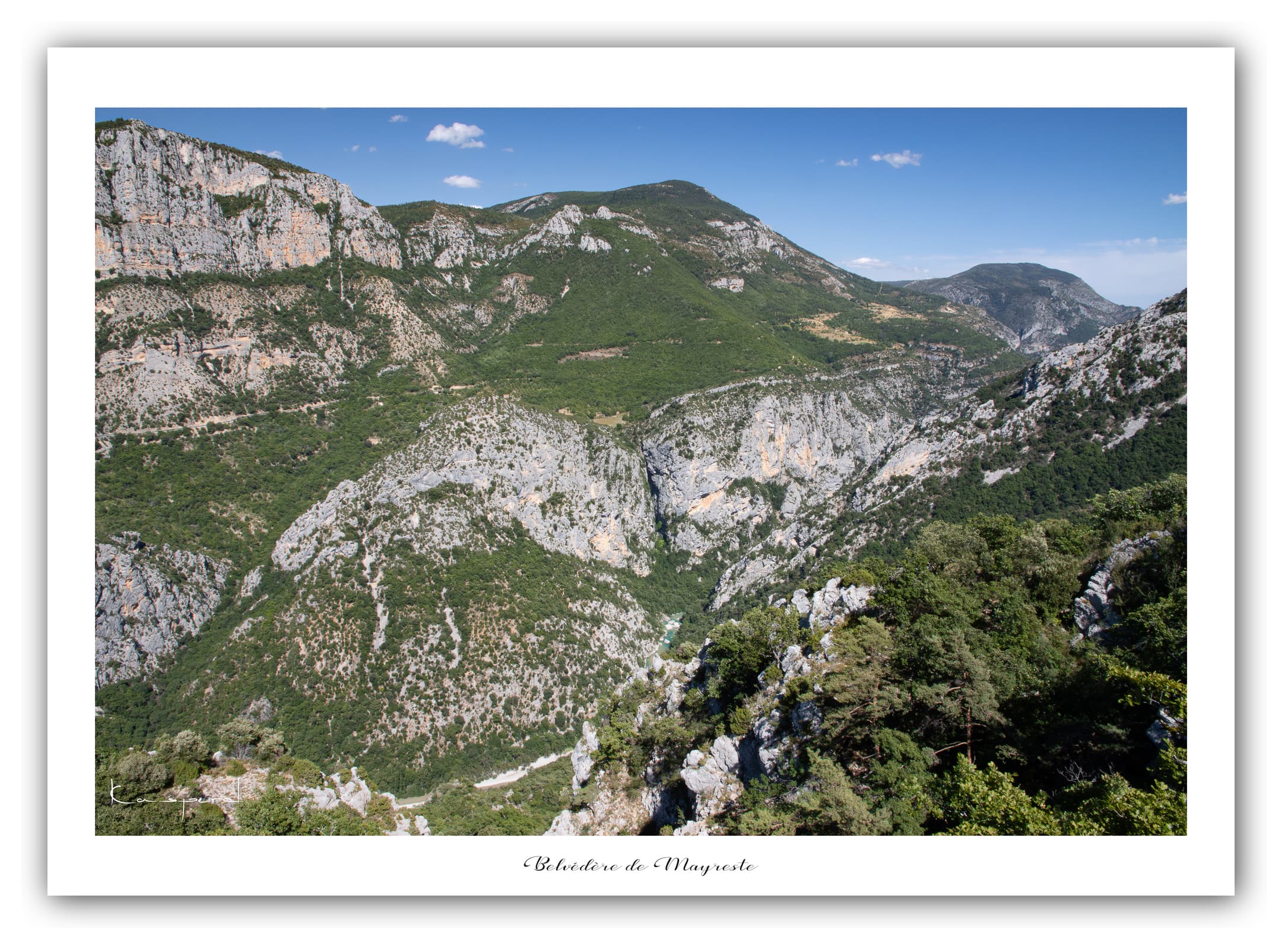 Poster Belvédère de Mayreste (Alpes de Haute-Provence - France). Affiches Formats 30x40 cm, 40x60 cm ou 50x70 cm. Impression sur Papier Photo. Décoration murale. Paysage. Montagne. Panorama.