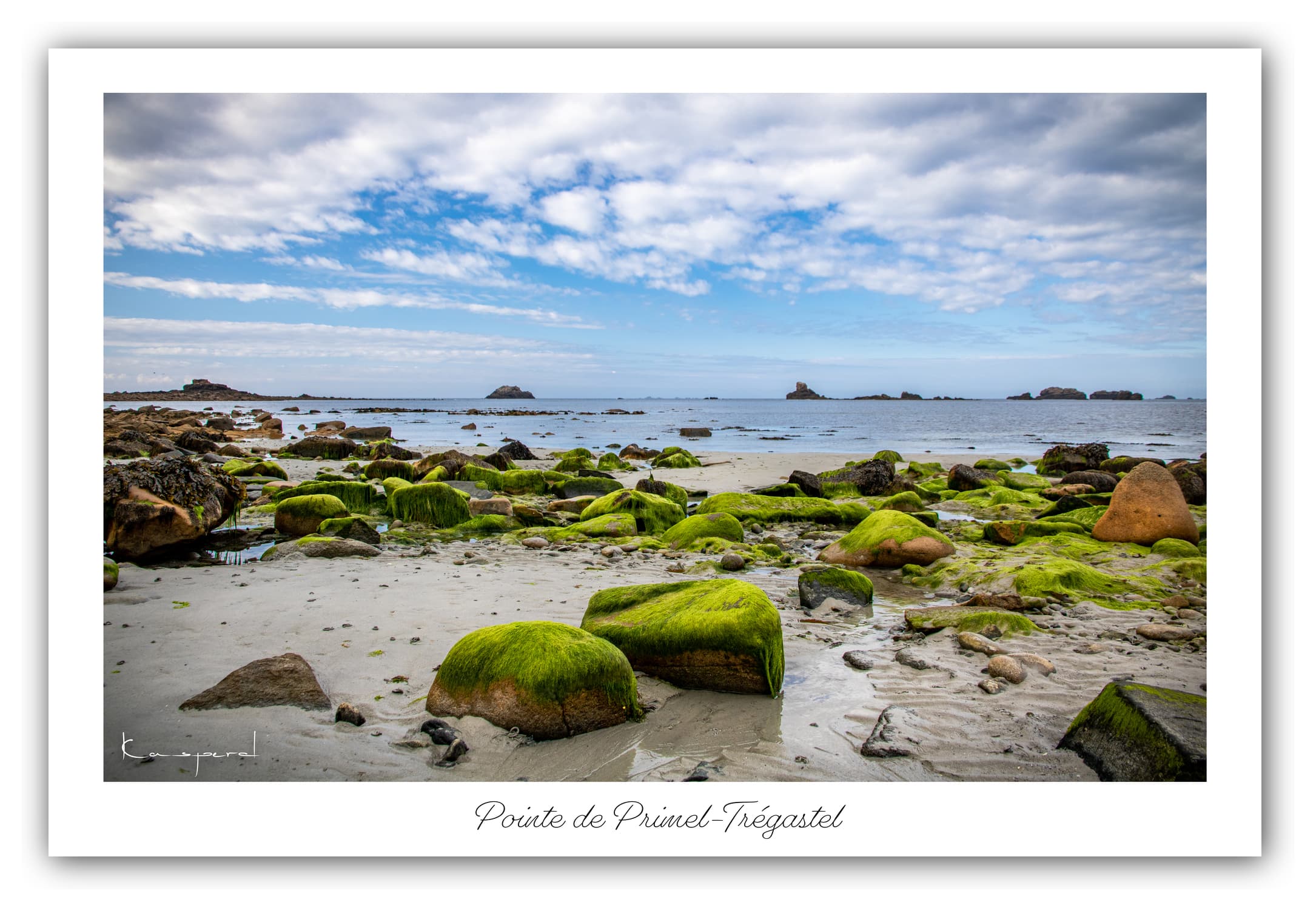 Poster Anse de Primel - Bretagne (France). Affiches Formats 30x40 cm, 40x60 cm ou 50x70 cm. Impression sur Papier Photo. Décoration murale. Paysage. Mer.