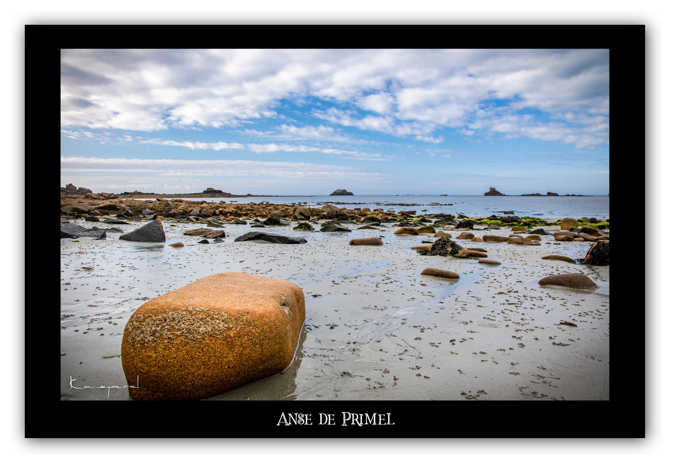 Générique Poster Anse de Primel - Bretagne (France) - Affiches Formats 30x40 cm, 40x60 cm ou 50x70 cm - Impression sur Papier Photo. Décoration Murale. Paysage. Mer.