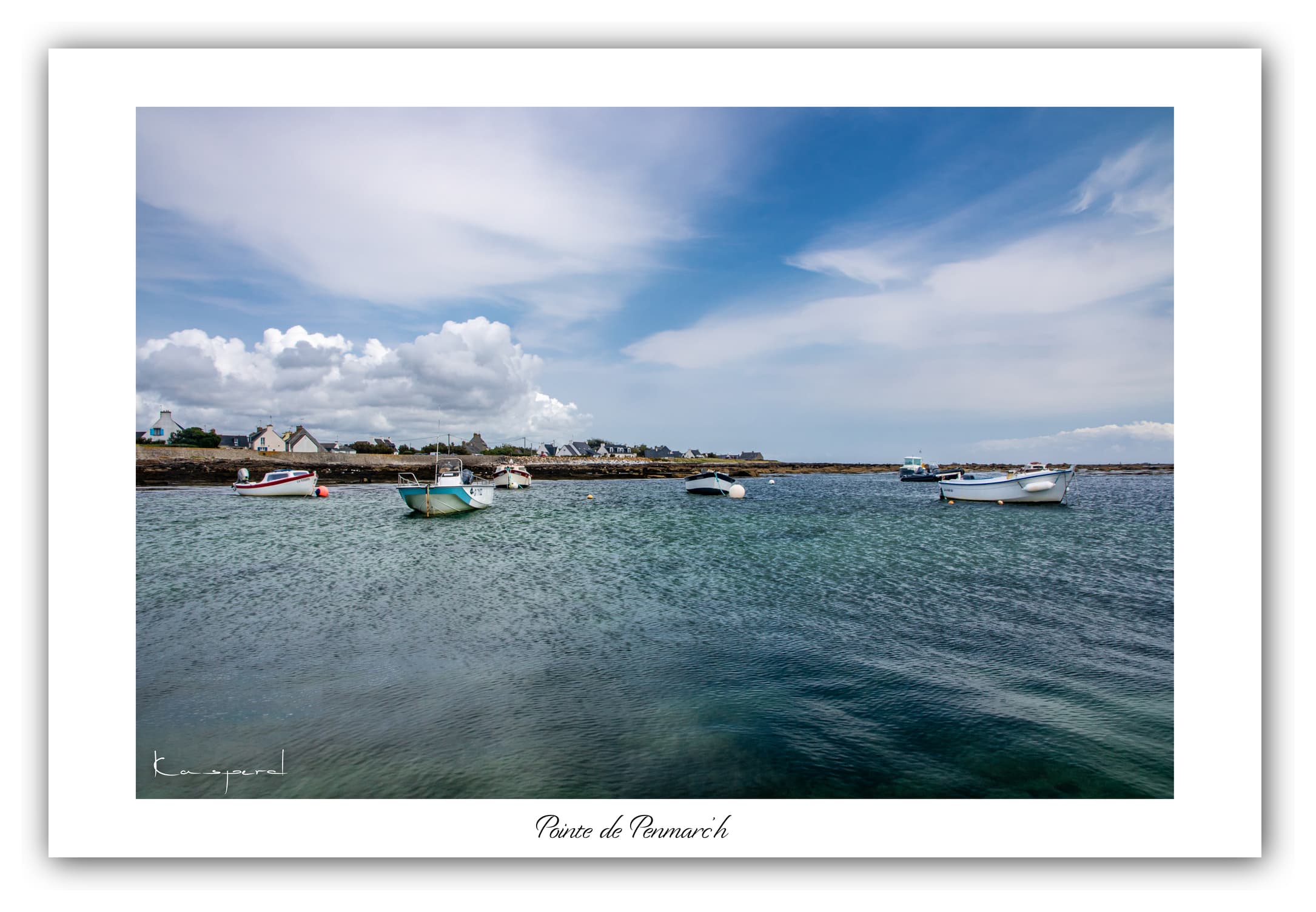 Poster Pointe de Penmarc'h - Bretagne (France). Affiches Formats 30x40 cm, 40x60 cm ou 50x70 cm. Impression sur Papier Photo. Décoration murale. Paysage. Mer. Phare.