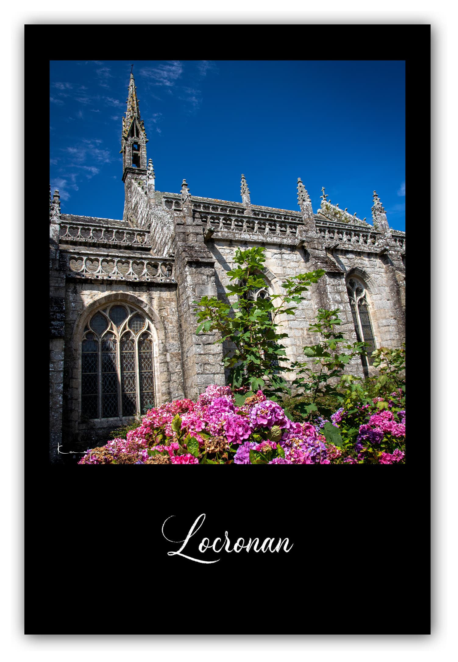 Poster Lokorn/Locronan - Bretagne (France). Affiches Formats 30x40 cm, 40x60 cm ou 50x70cm. Impression sur Papier Photo. Décoration murale. Paysage. Mer. Phare.