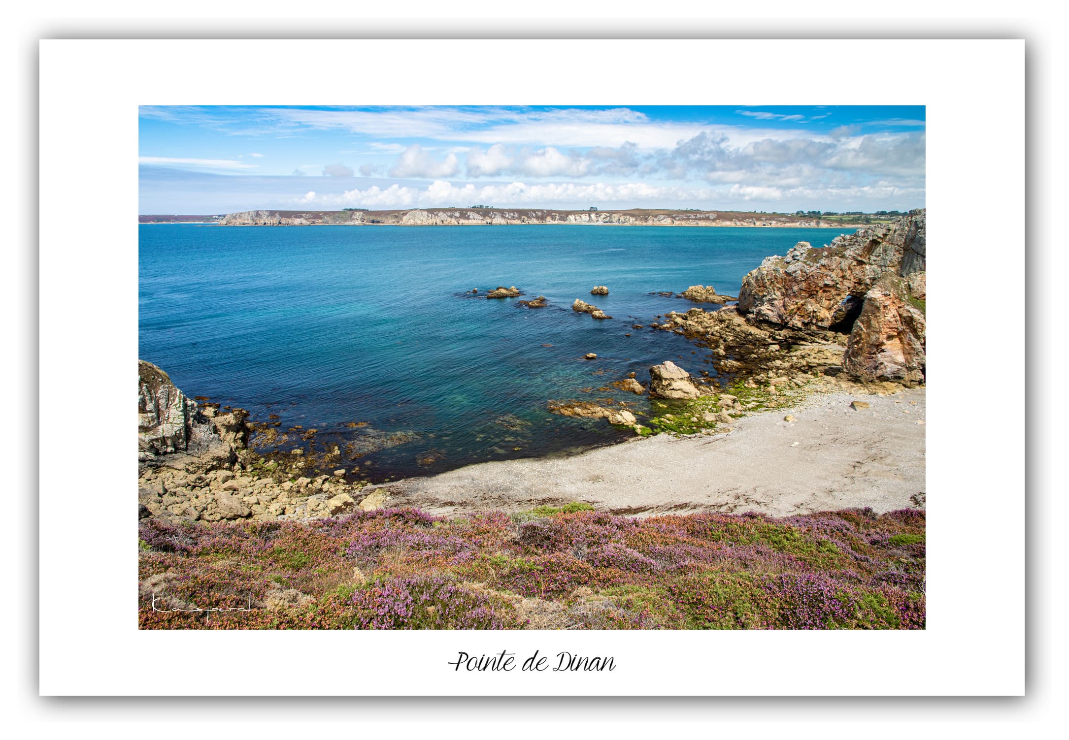 Poster Pointe de Dinan - Bretagne (France). Affiches Formats 30x40 cm, 40x60 cm ou 50x70 cm. Impression sur Papier Photo. Décoration murale. Paysage. Mer. Phare.