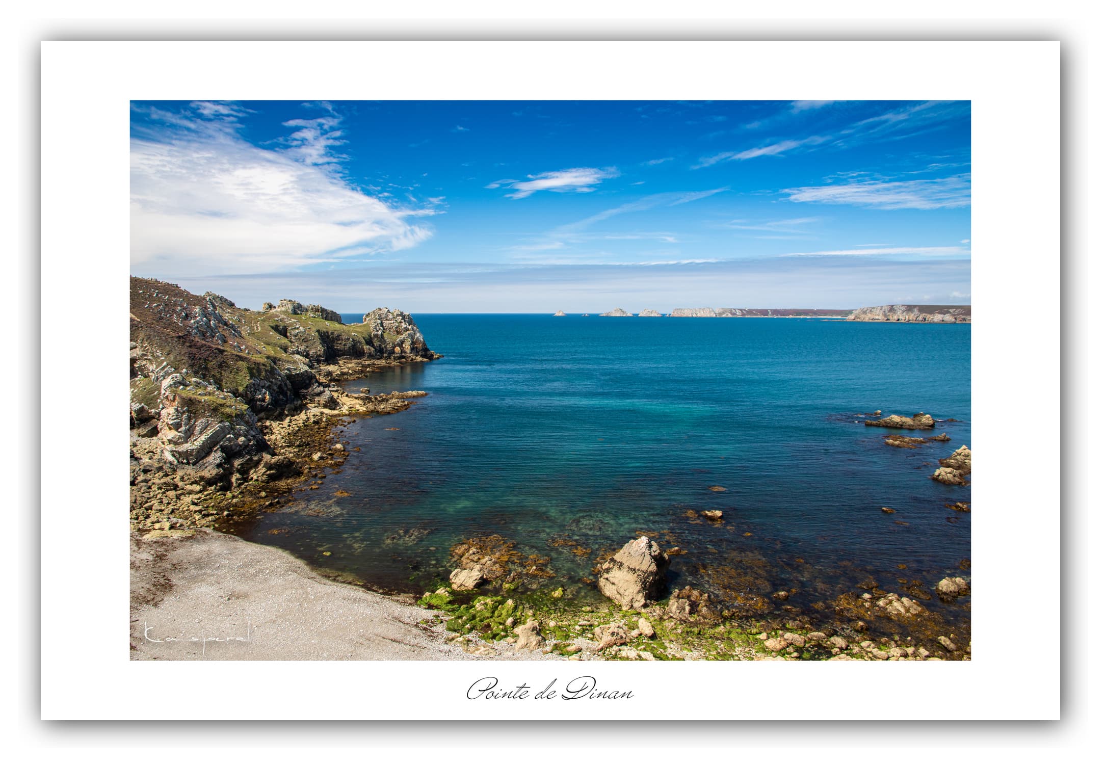 Poster Pointe de Dinan - Bretagne (France). Affiches Formats 30x40 cm, 40x60 cm ou 50x70 cm. Impression sur Papier Photo. Décoration murale. Paysage. Mer. Phare.
