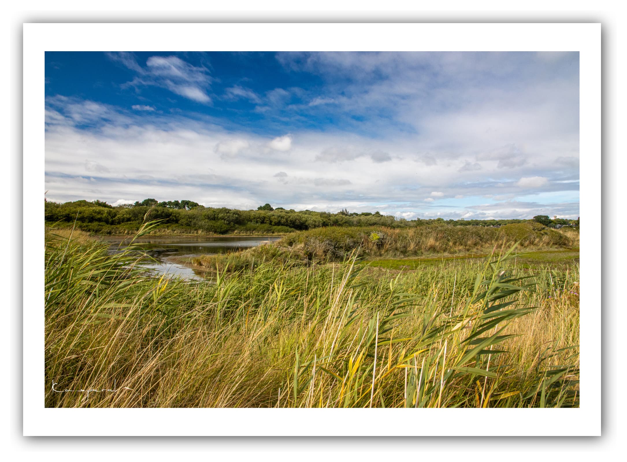 Poster Marais de Suscinio (Bretagne - France). Affiches Formats 30x40cm, 40x60 cm ou 50x70 cm. Impression sur Papier Photo. Décoration murale. Paysage. Panorama.