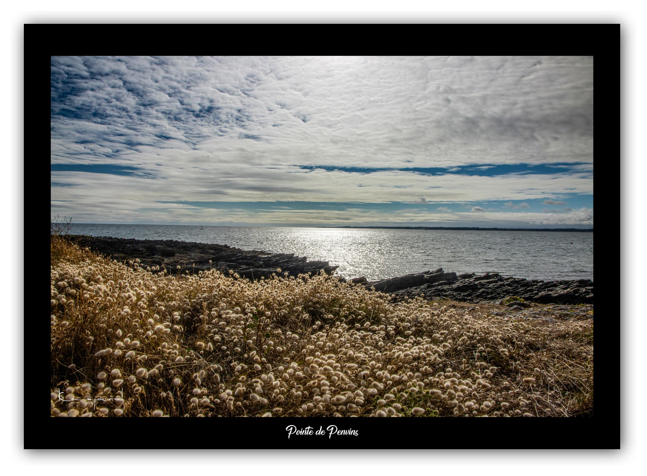 Poster Pointe de Penvins (Bretagne - France). Affiches Formats 30x40cm, 40x60 cm ou 50x70 cm. Impression sur Papier Photo. Décoration murale. Paysage. Panorama.