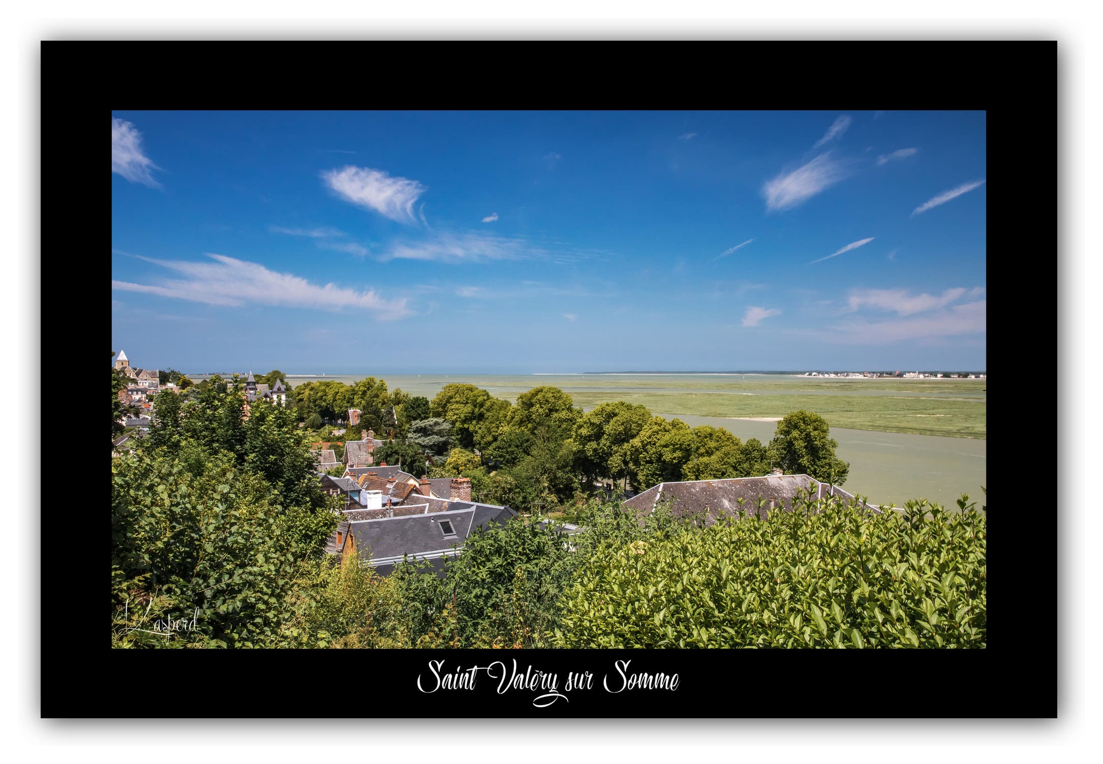 Poster Baie de Somme - Hauts de France (France). Affiches Formats 30x40 cm, 40x60 cm ou 50x70 cm. Impression sur Papier Photo. Décoration murale. Paysage. Mer.