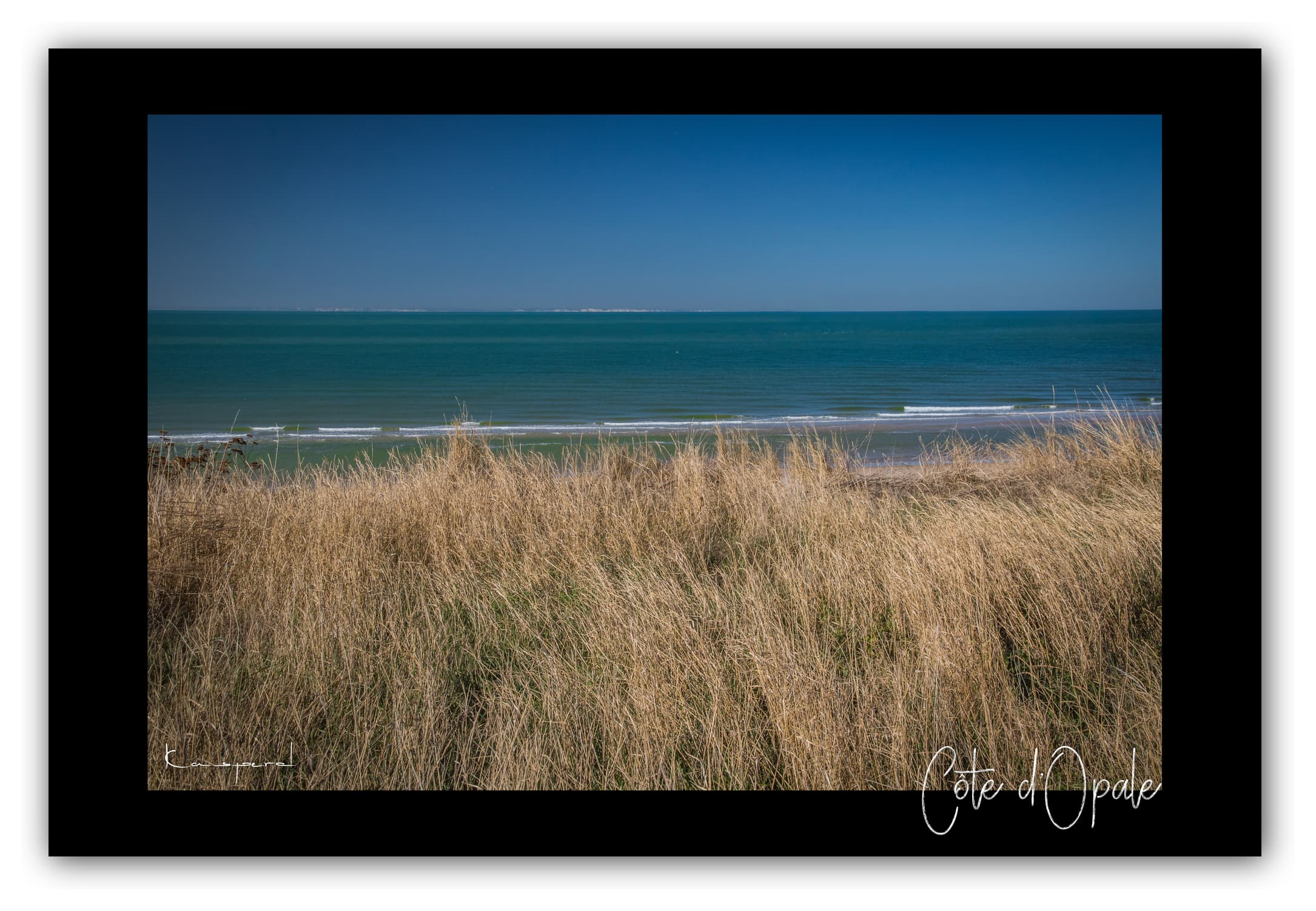 Poster Côte d'Opale - Hauts de France (France). Affiches Formats 30x40 cm, 40x60 cm ou 50x70 cm. Impression sur Papier Photo. Décoration murale. Paysage. Mer.
