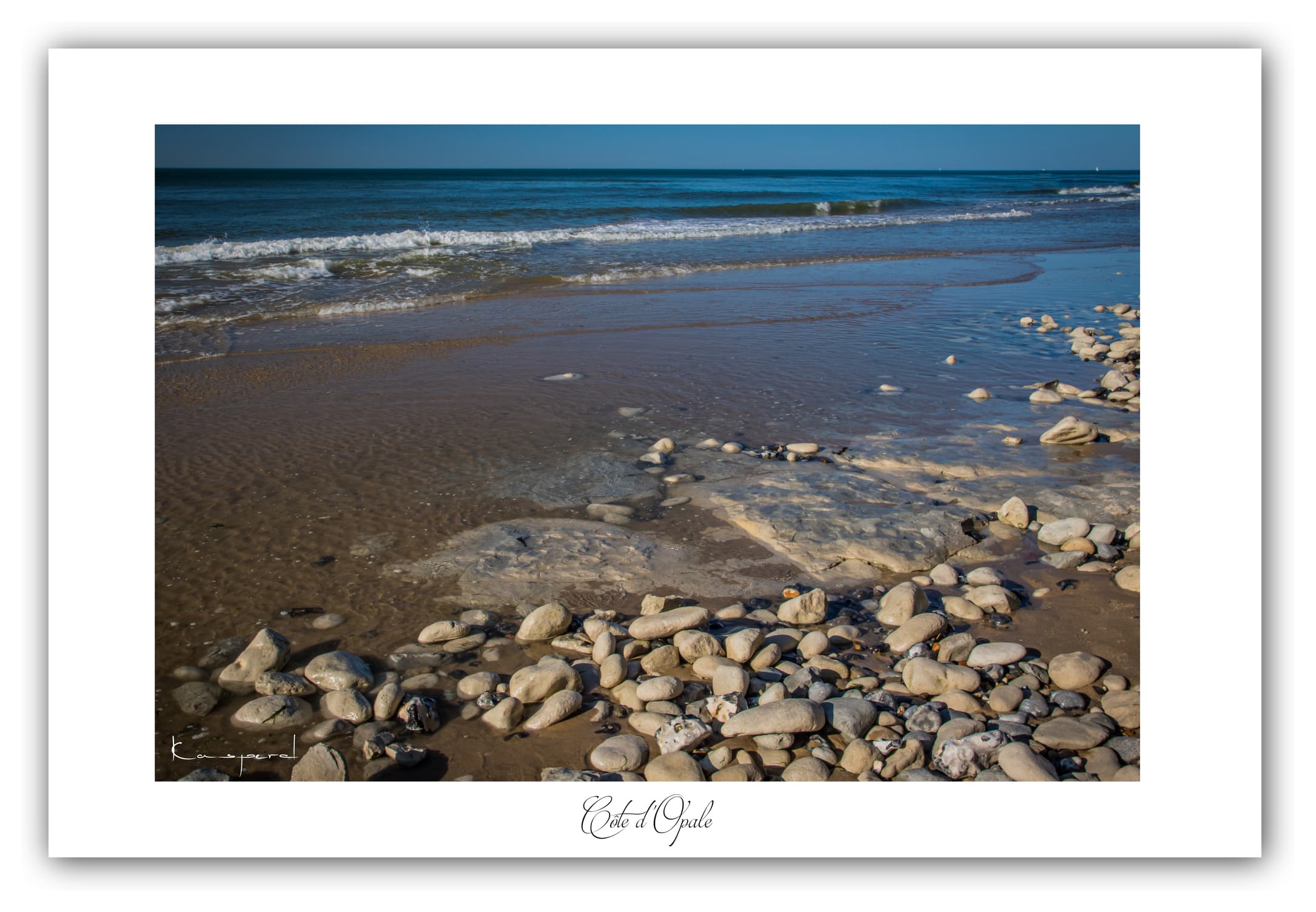 Poster Côte d'Opale - Hauts de France (France). Affiches Formats 30x40 cm, 40x60 cm ou 50x70 cm. Impression sur Papier Photo. Décoration murale. Paysage. Mer.