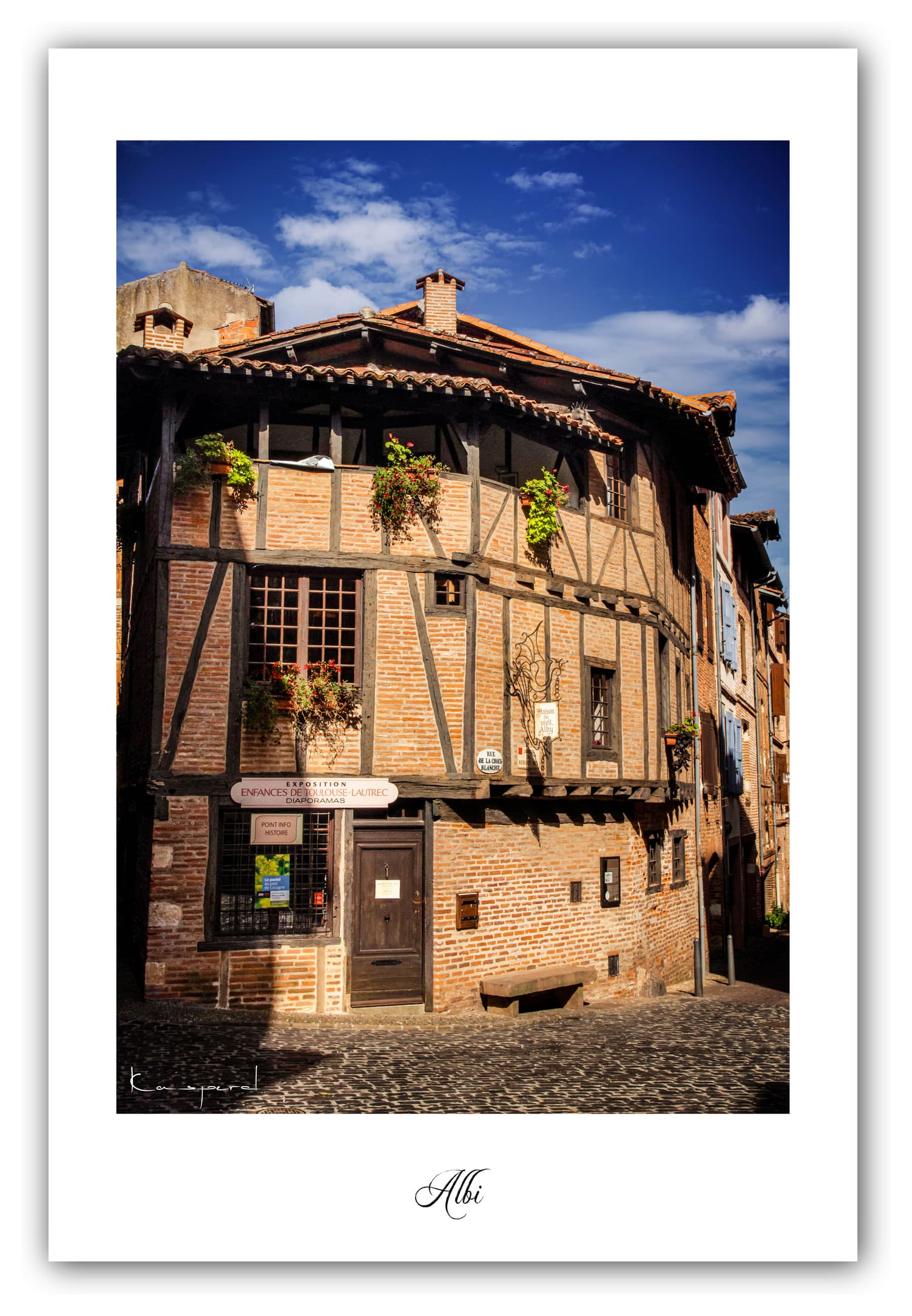 Poster Albi - Tarn (France). Affiches Formats 30x40 cm, 40x60 cm ou 50x70 cm. Impression sur Papier Photo. Décoration murale. Architecture.
