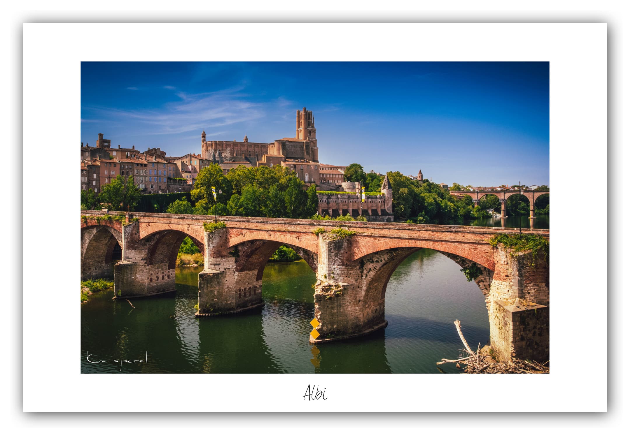 Poster Albi - Tarn (France). Affiches Formats 30x40 cm, 40x60 cm ou 50x70 cm. Impression sur Papier Photo. Décoration murale. Architecture.